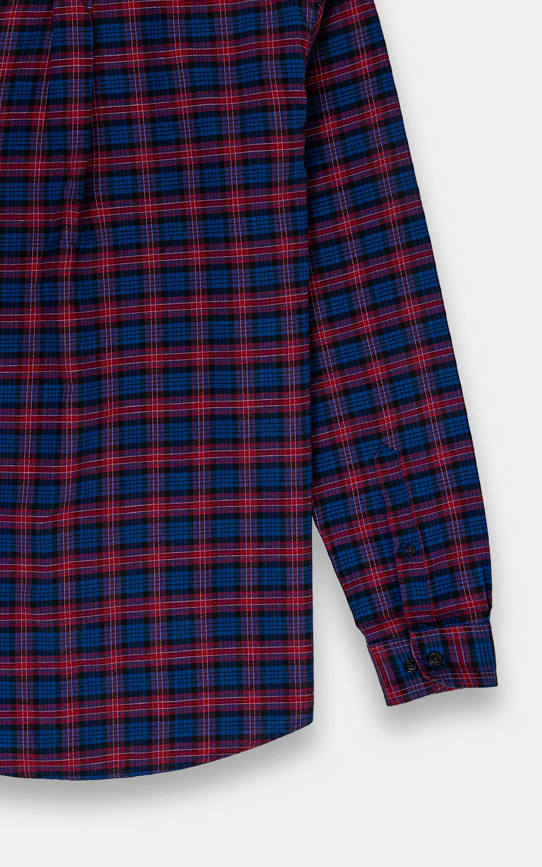 CASUAL SHIRT NAVY MAROON CHECK - Image 4