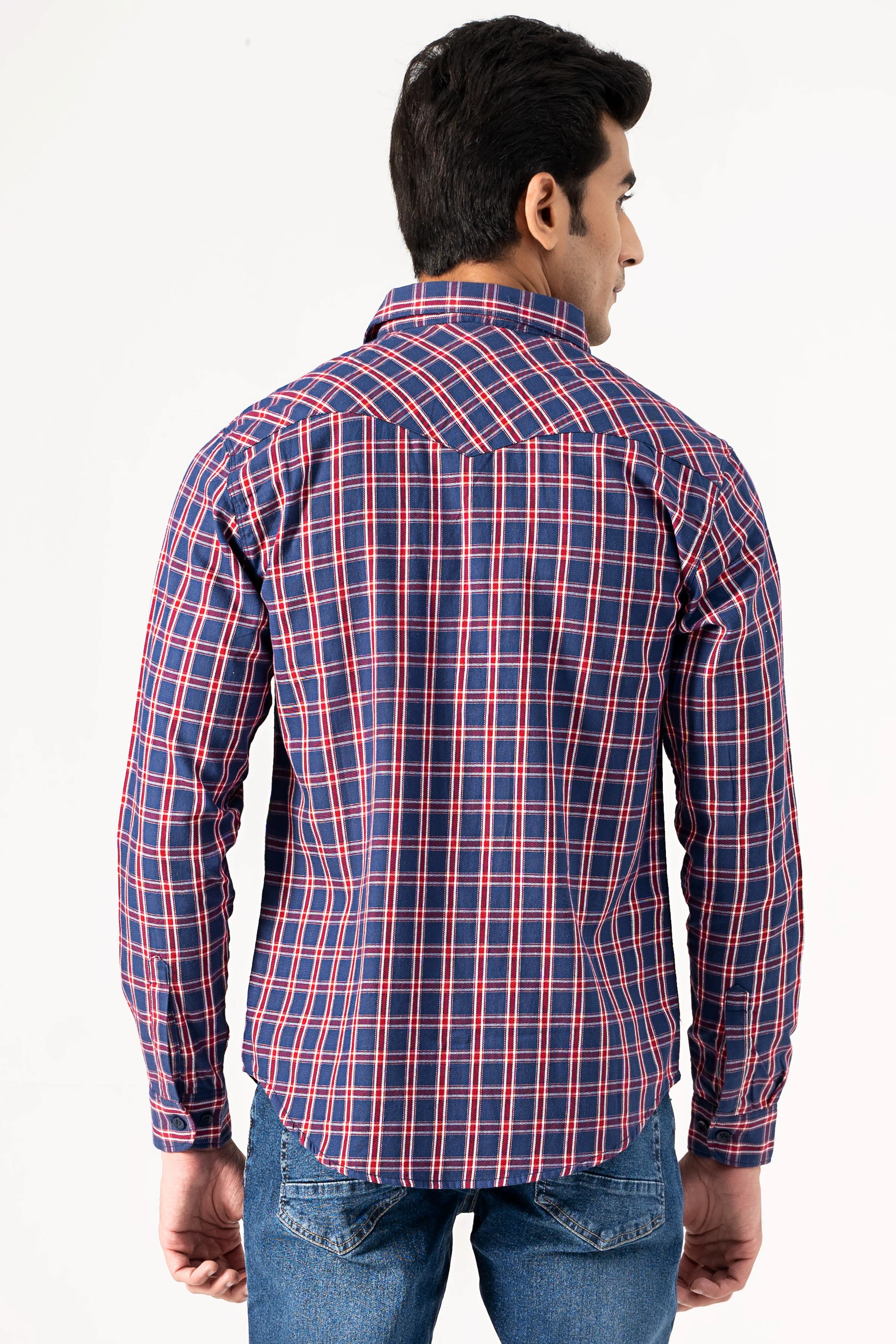 CASUAL SHIRT NAVY RED - Image 3