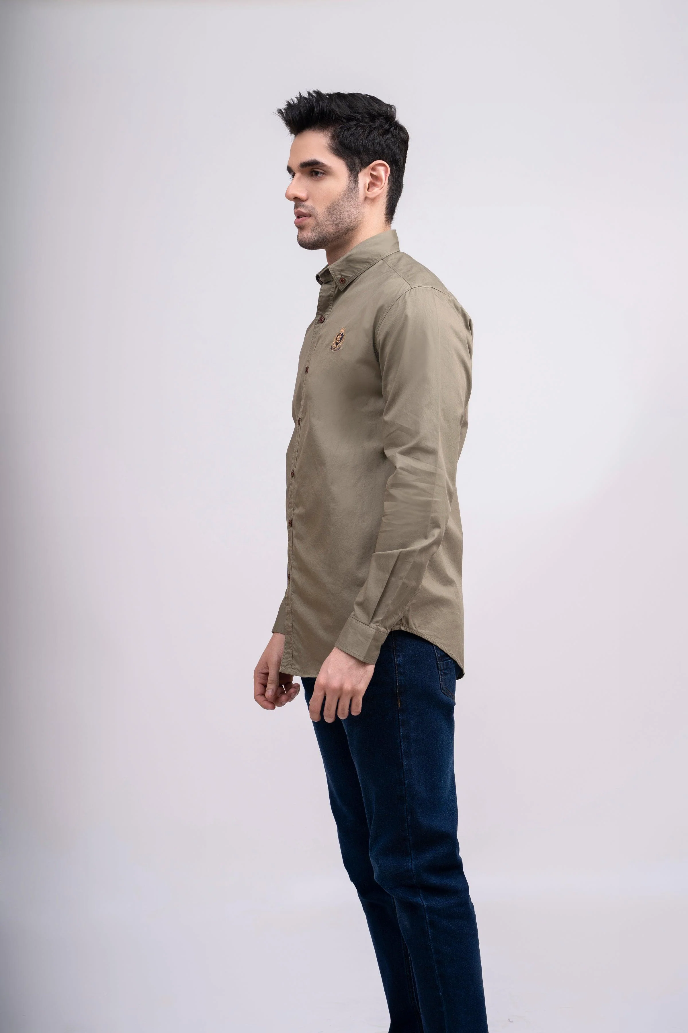 CASUAL SHIRT OLIVE - Image 2
