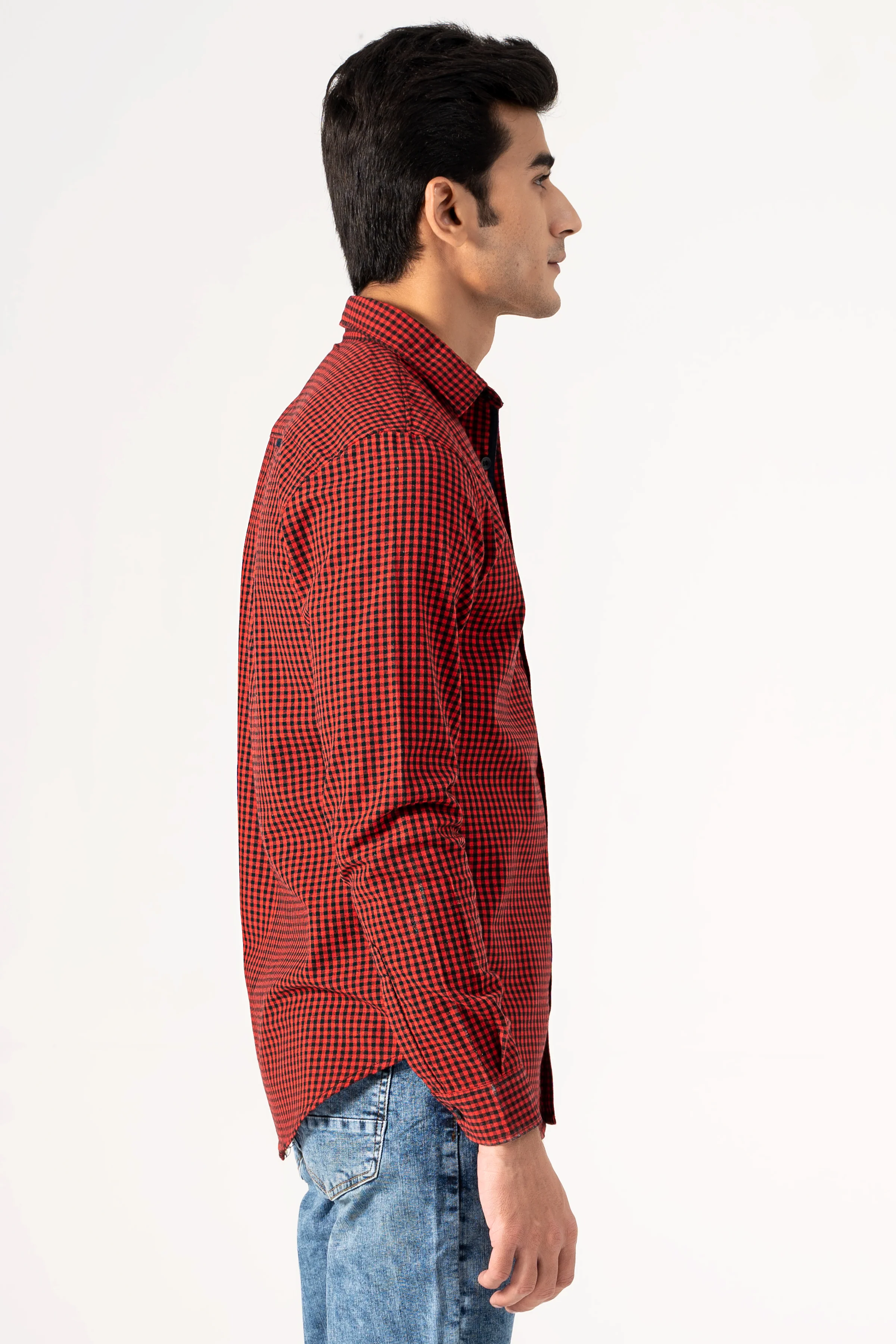 CASUAL SHIRT RED CHECK - Image 3