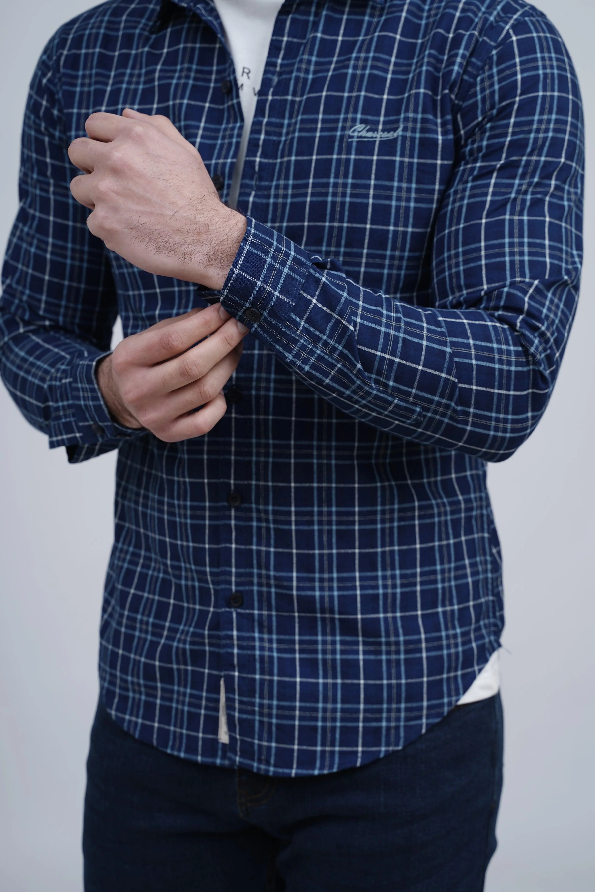 CASUAL SHIRT ROYAL BLUE - Image 4