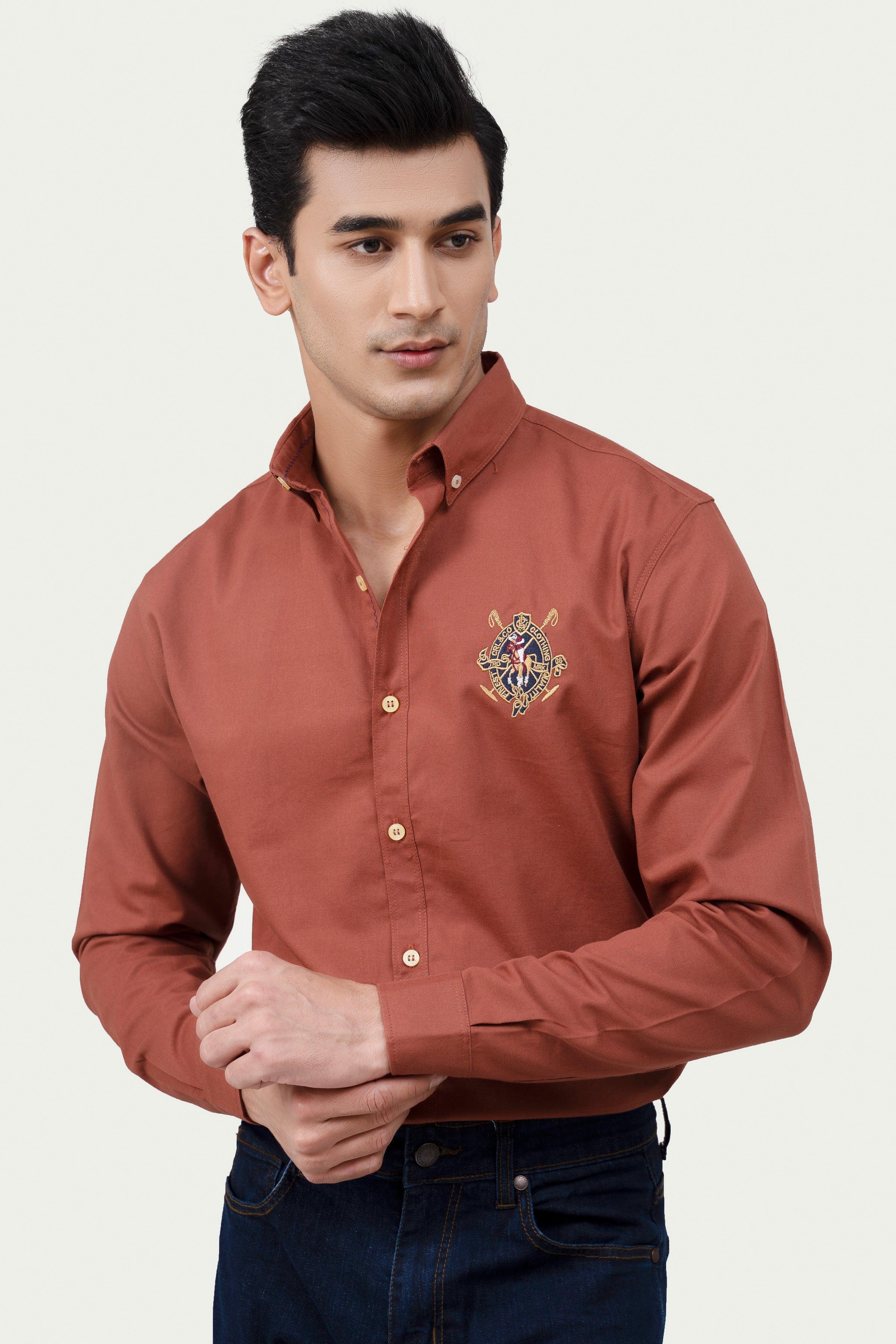 CASUAL SHIRT RUST - Image 2