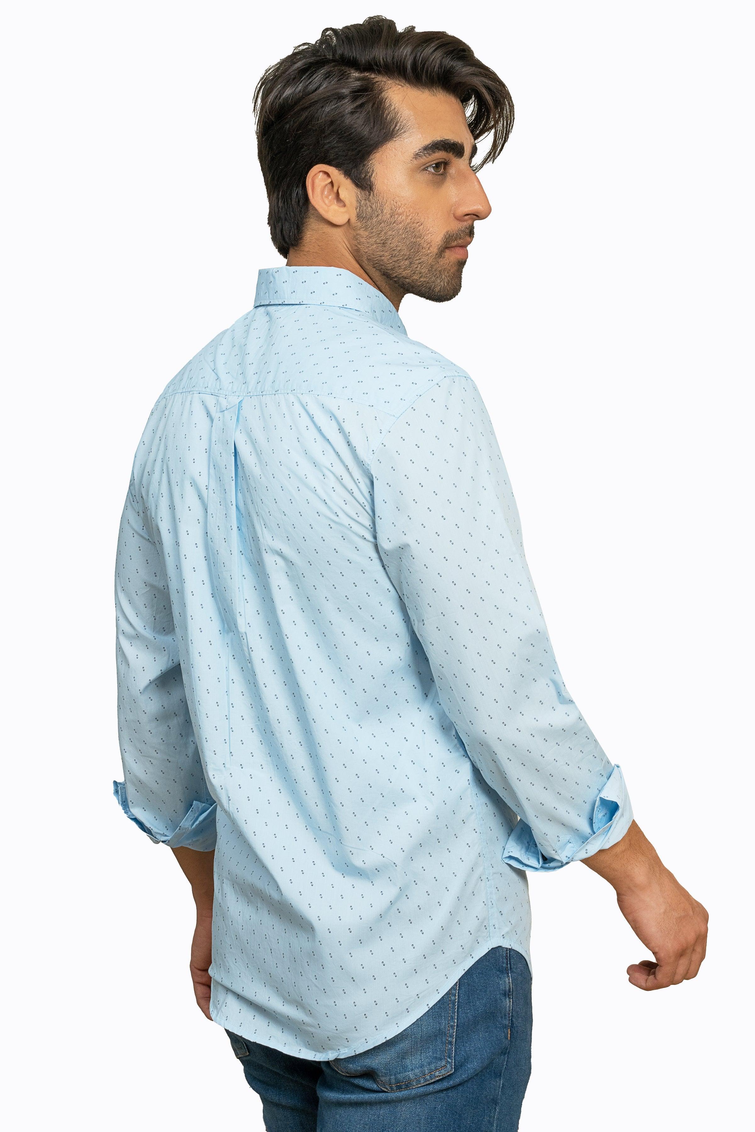 CASUAL SHIRT SKY BLUE - Image 3