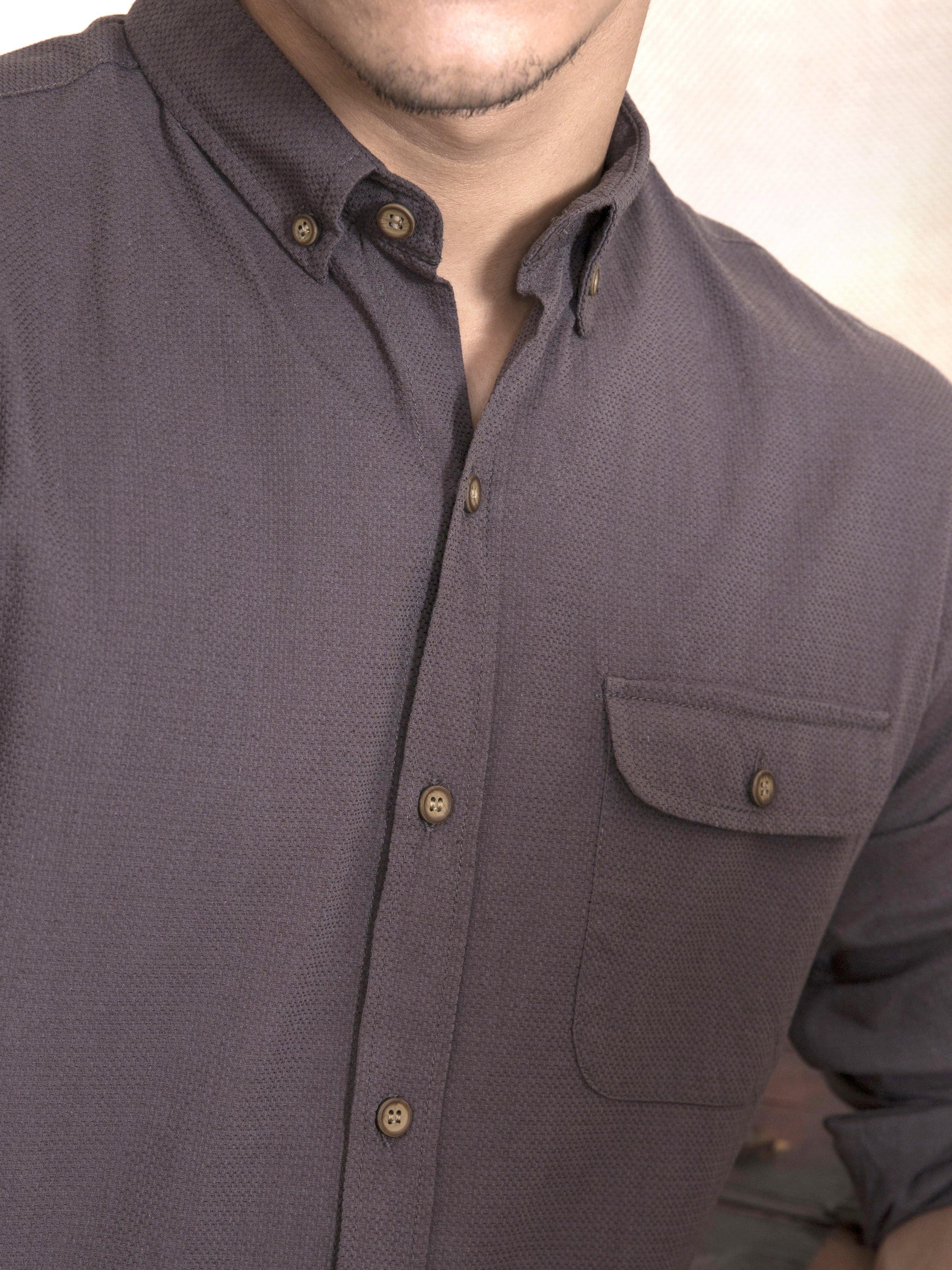 CASUAL SHIRT  SLIM FIT FULL SLEEVE MOSS - Image 2