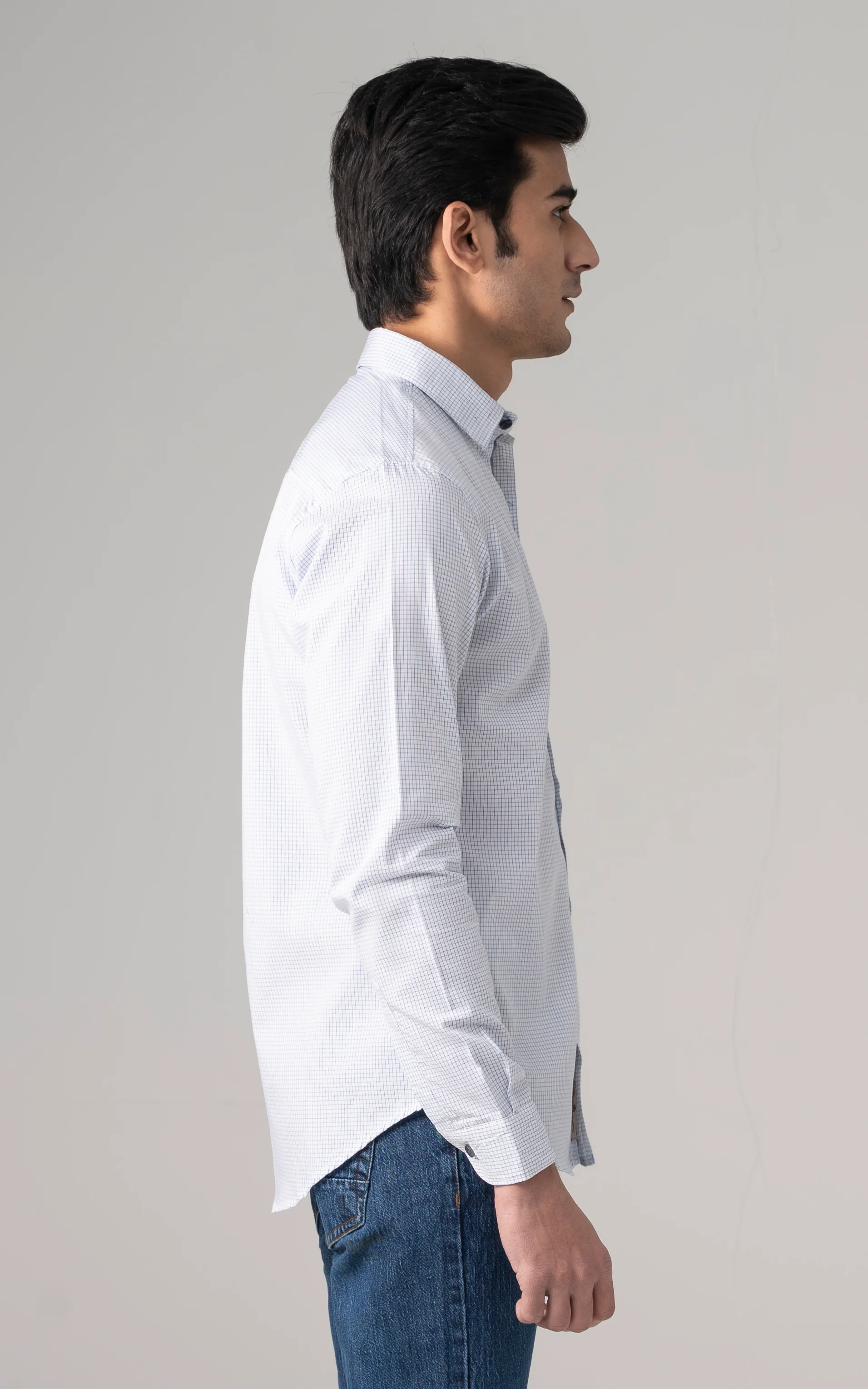CASUAL SHIRT WHITE CHECK - Image 3