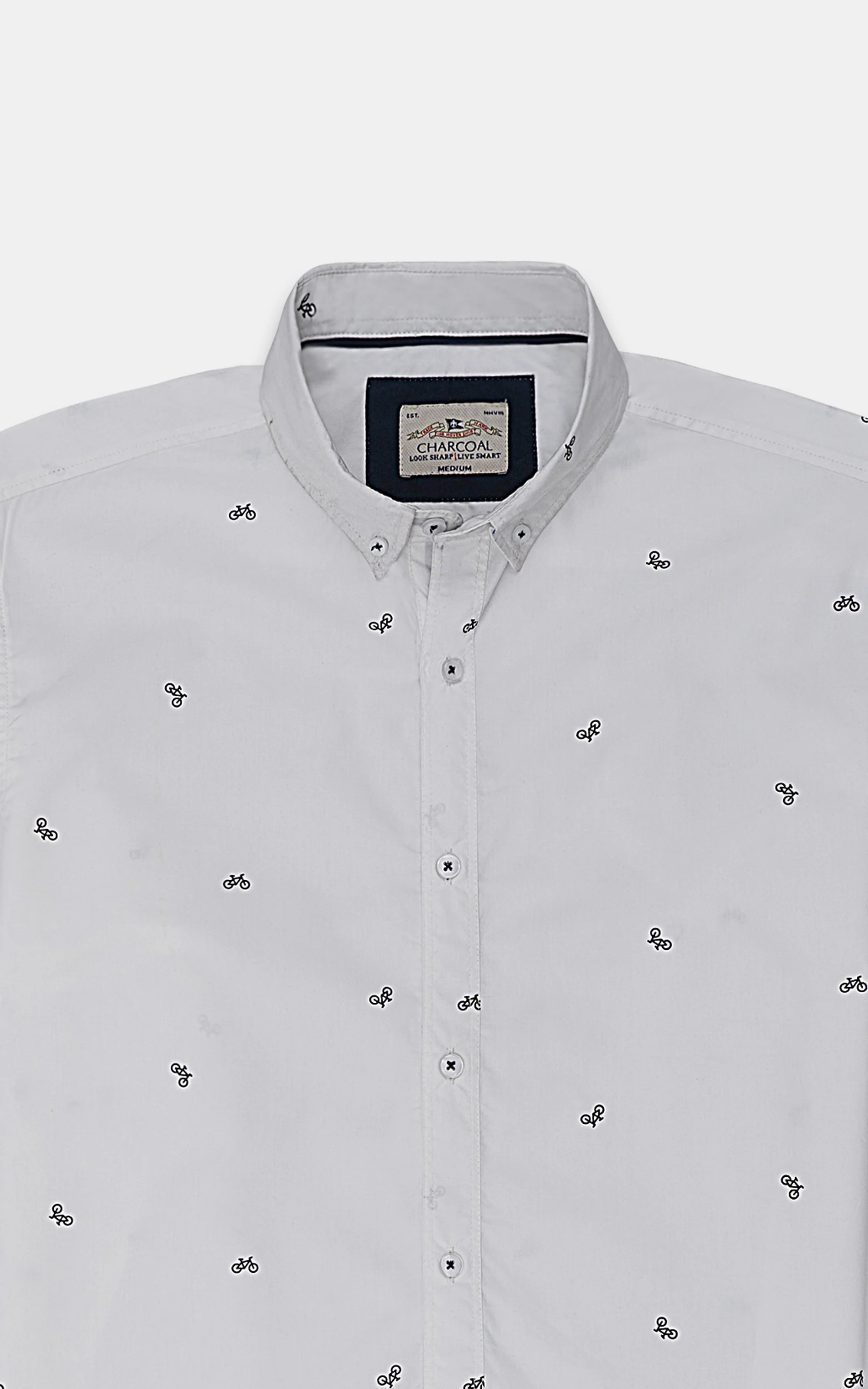CASUAL SHIRT WHITE PRINTED - Image 2