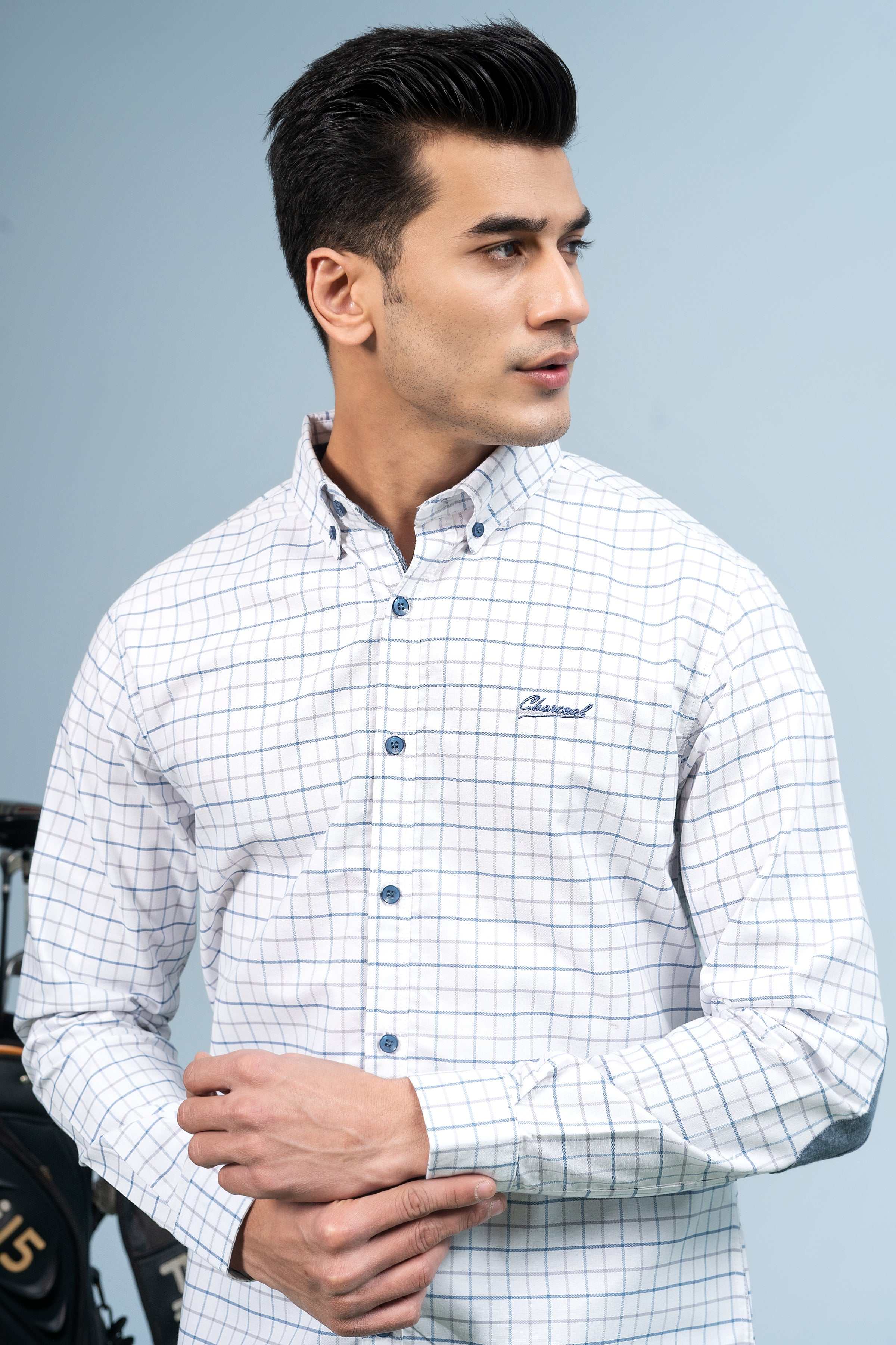 CASUAL SHIRT WHITE SKY - Image 4