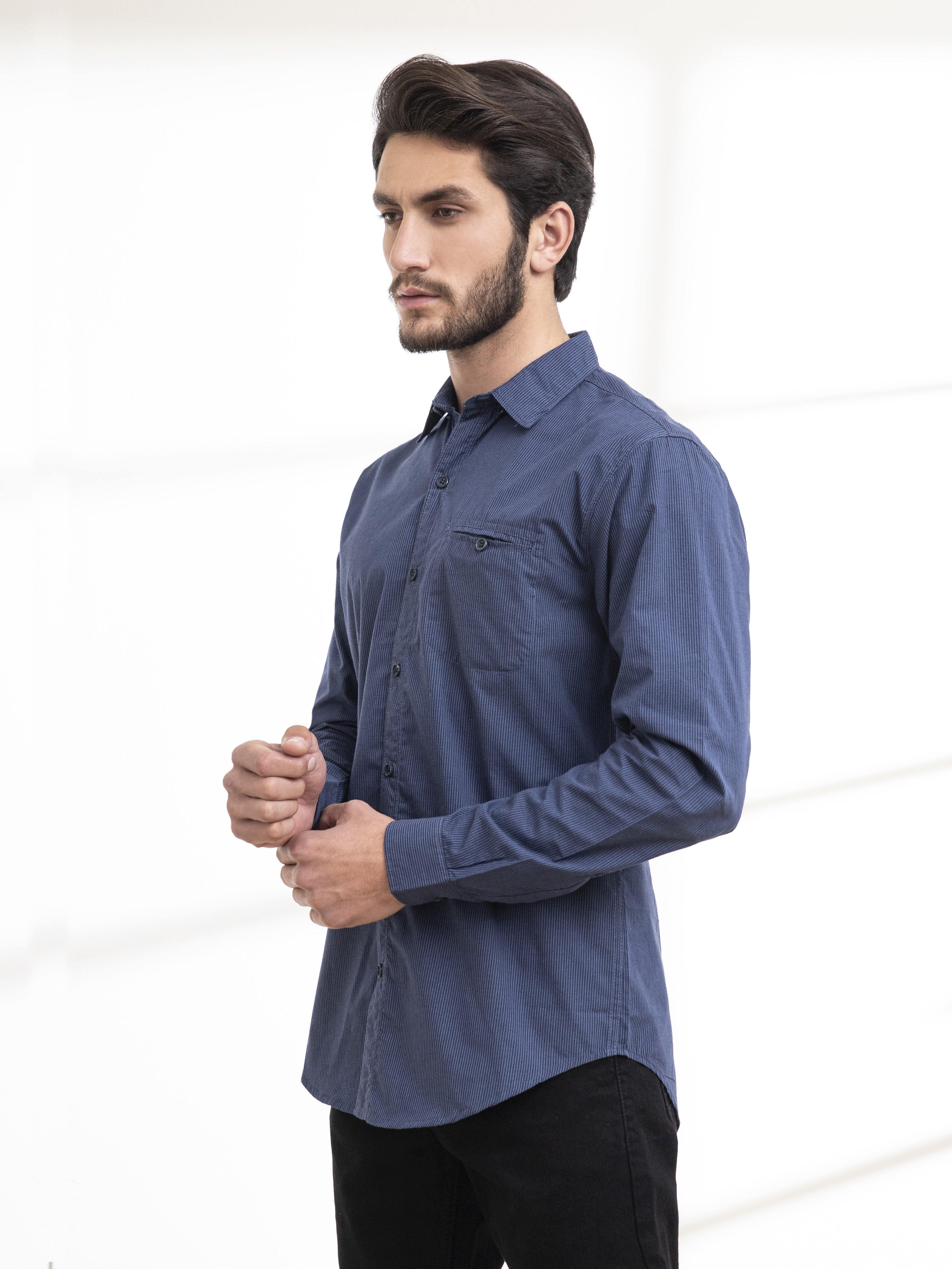 CASUAL SHIRTS FULL SLEEVE BLUE - Image 2