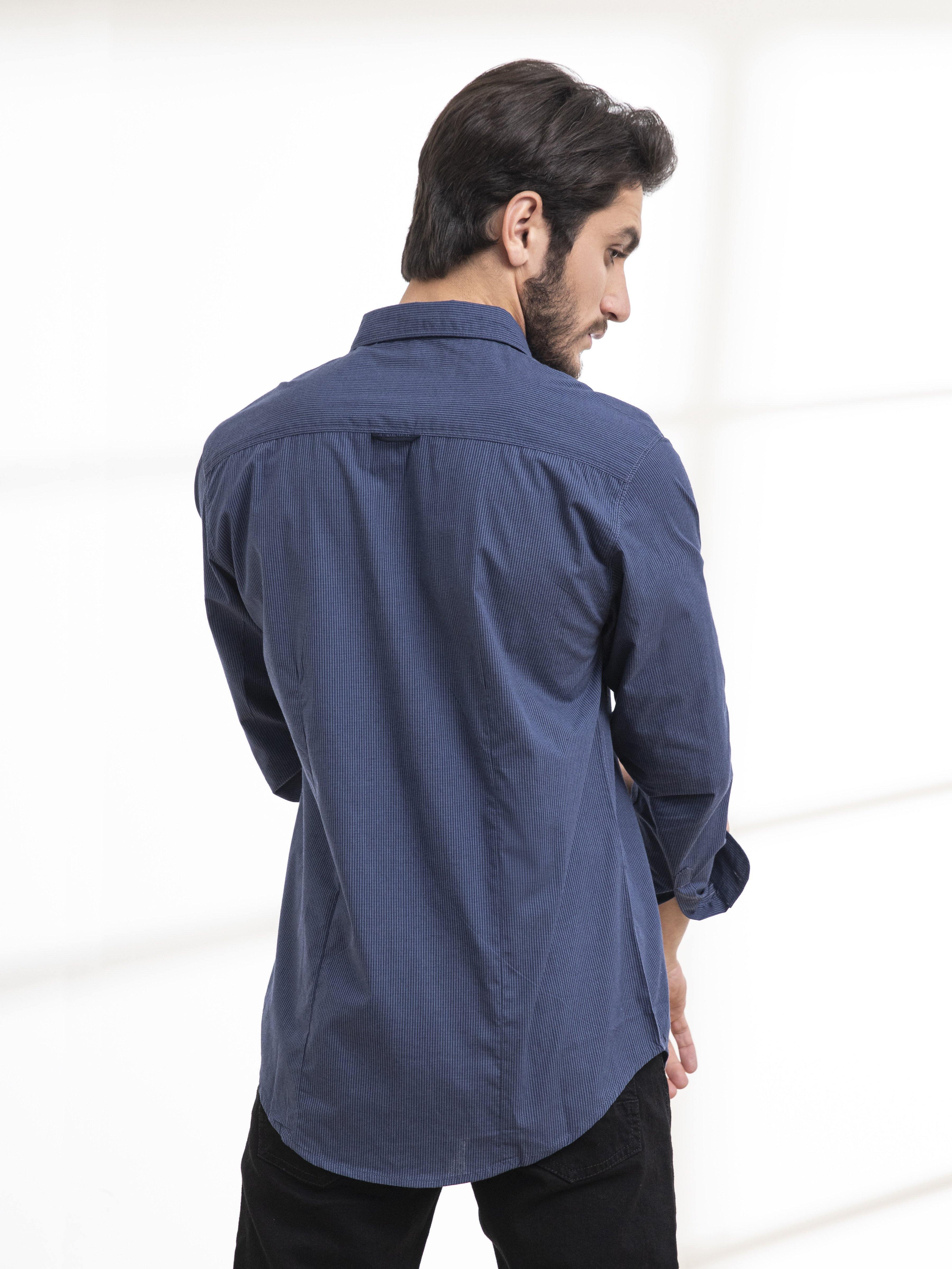 CASUAL SHIRTS FULL SLEEVE BLUE - Image 4