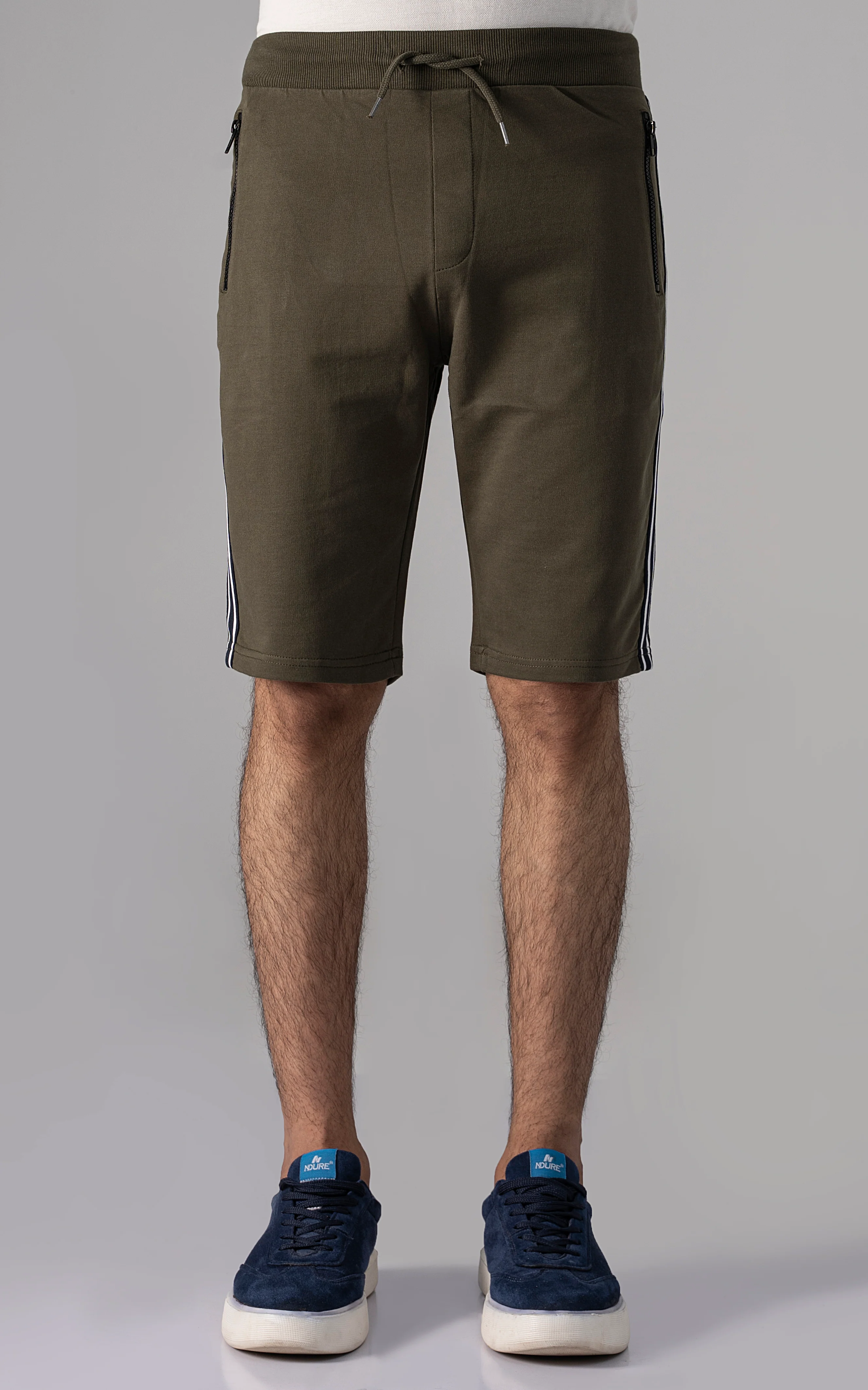CASUAL SHORTS FRENCH TERRY OLIVE - Image 2