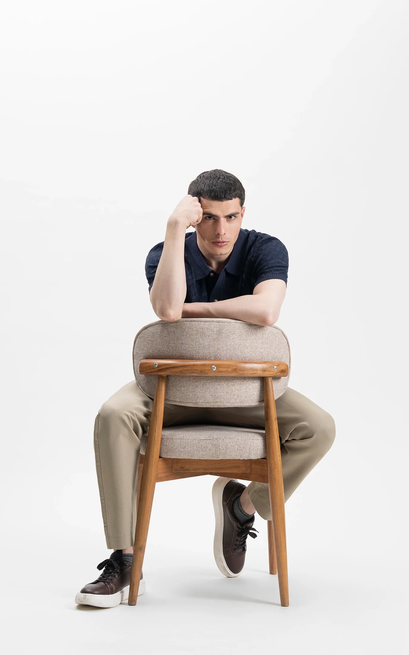 SMART FIT JOGGER TROUSER KHAKI - Image 6