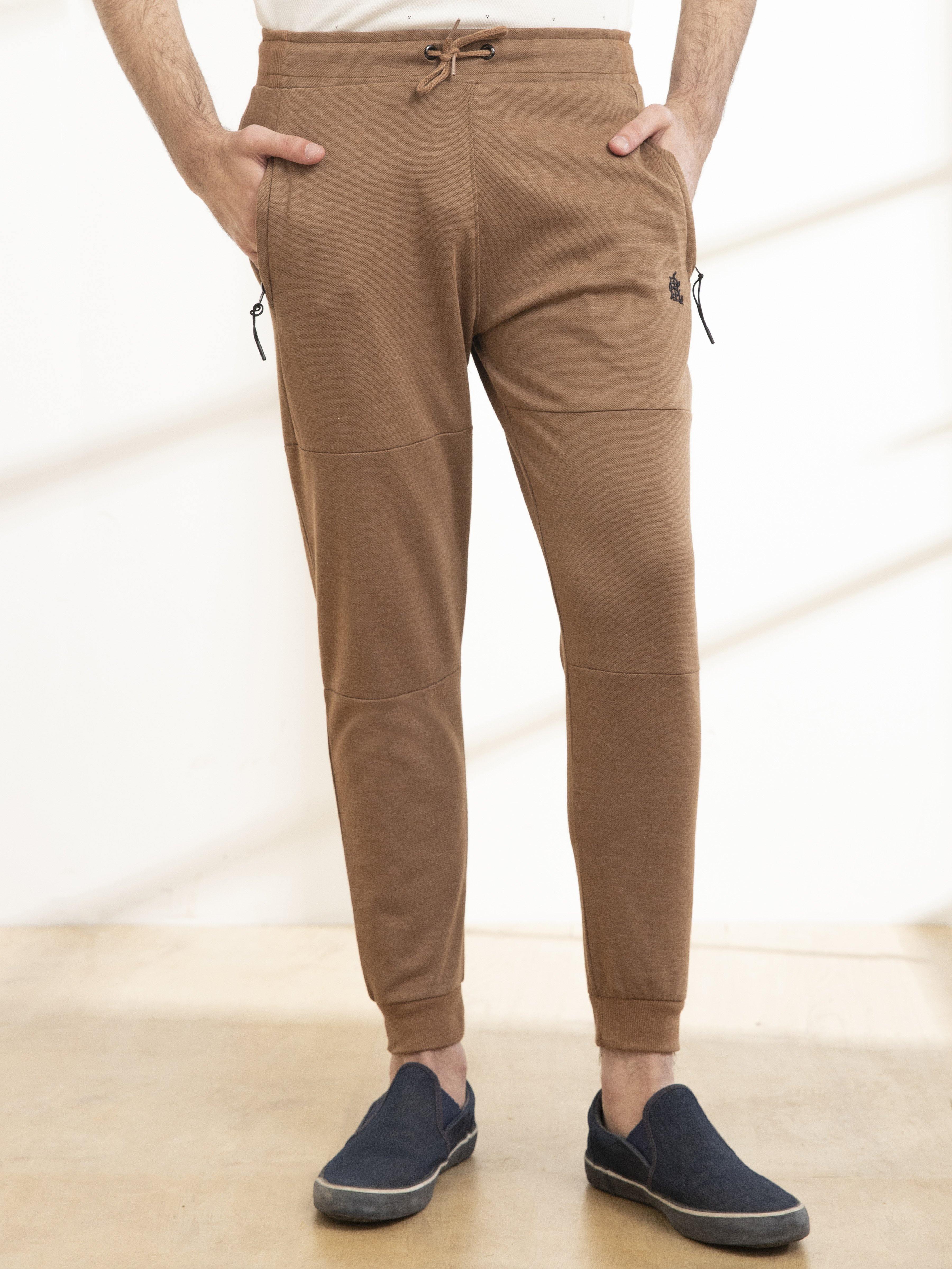 CASUAL TROUSER PIQUE  INTERLOCK D KHAKI MELANGE - Image 2