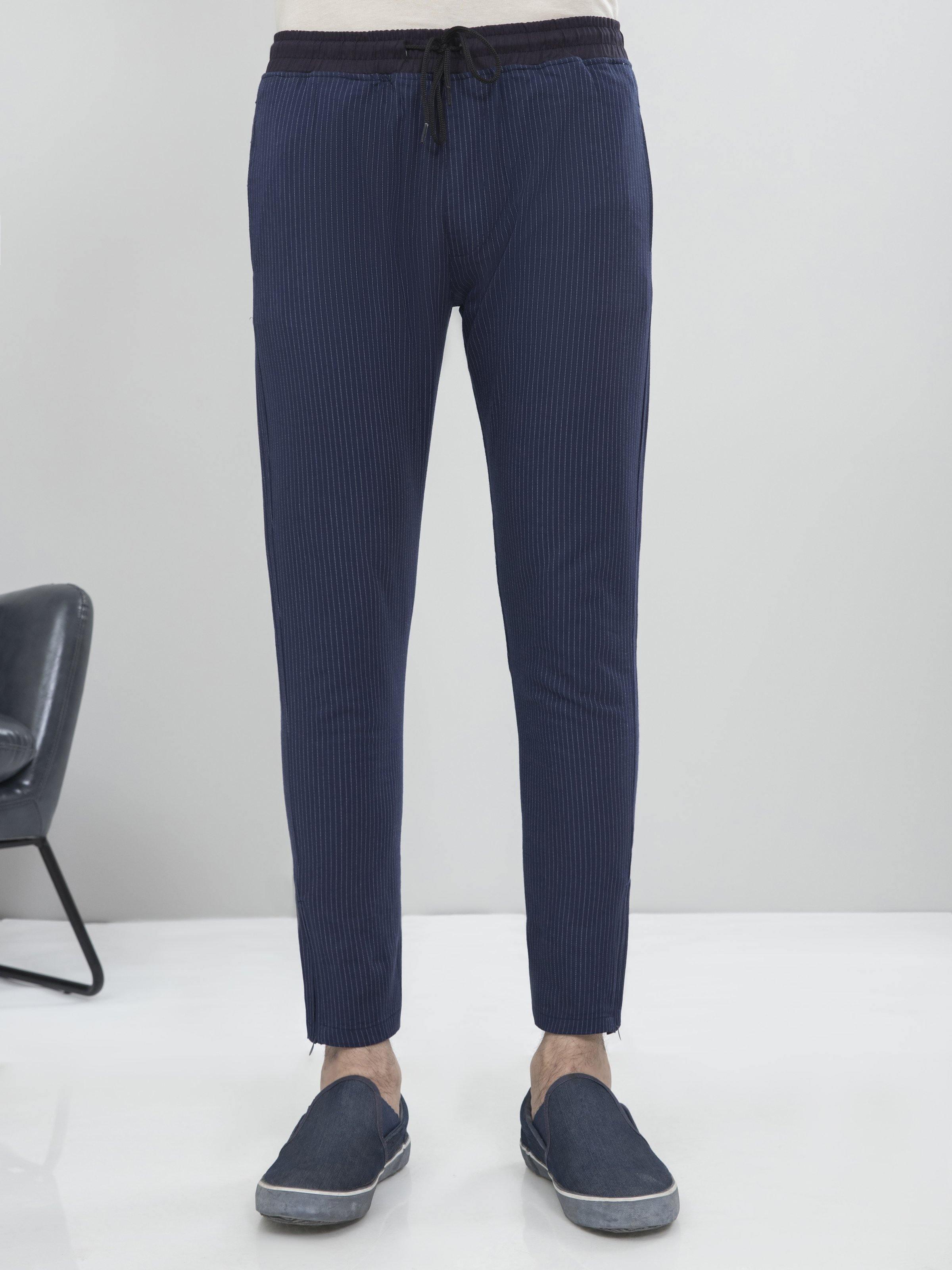 CASUAL TROUSER TAPERED FIT NAVY BLUE - Image 2