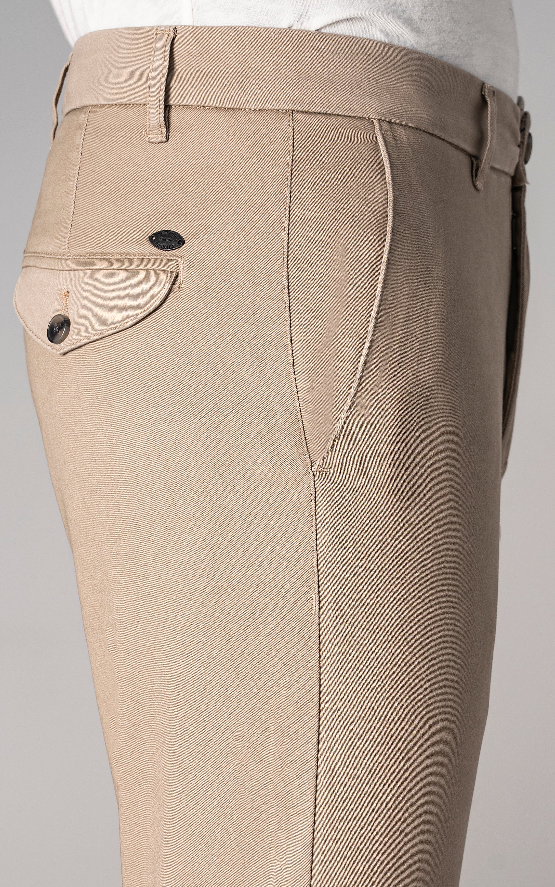 CASUAL PANT CROSS POCKET LIGHT KHAKI - Image 4