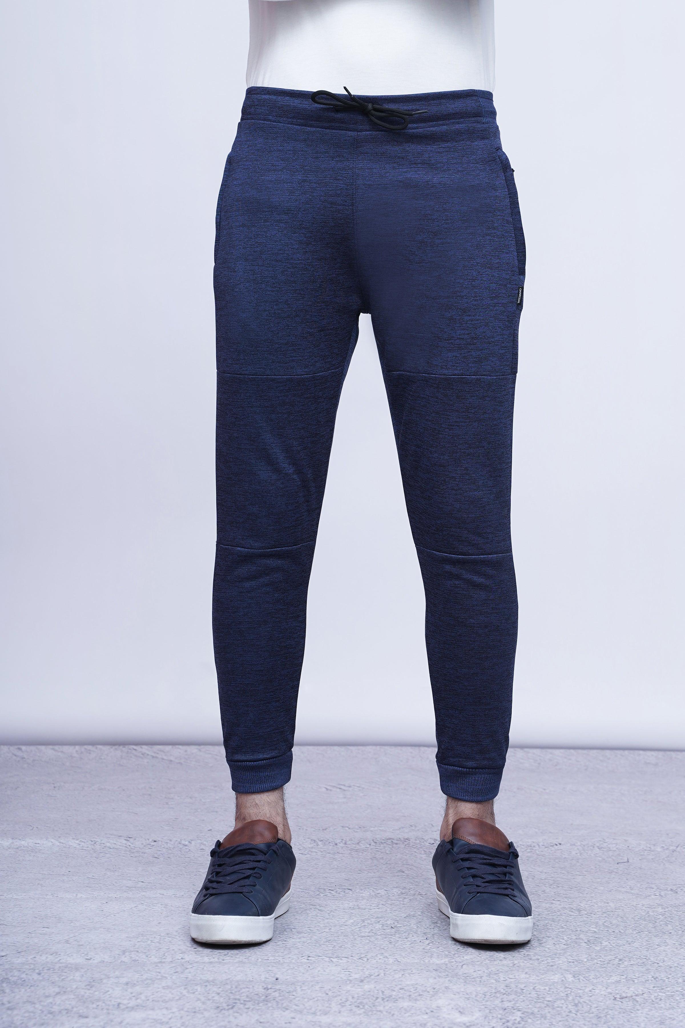 CHAIN YARN FLEECE TROUSER NAVY MELANGE - Image 2