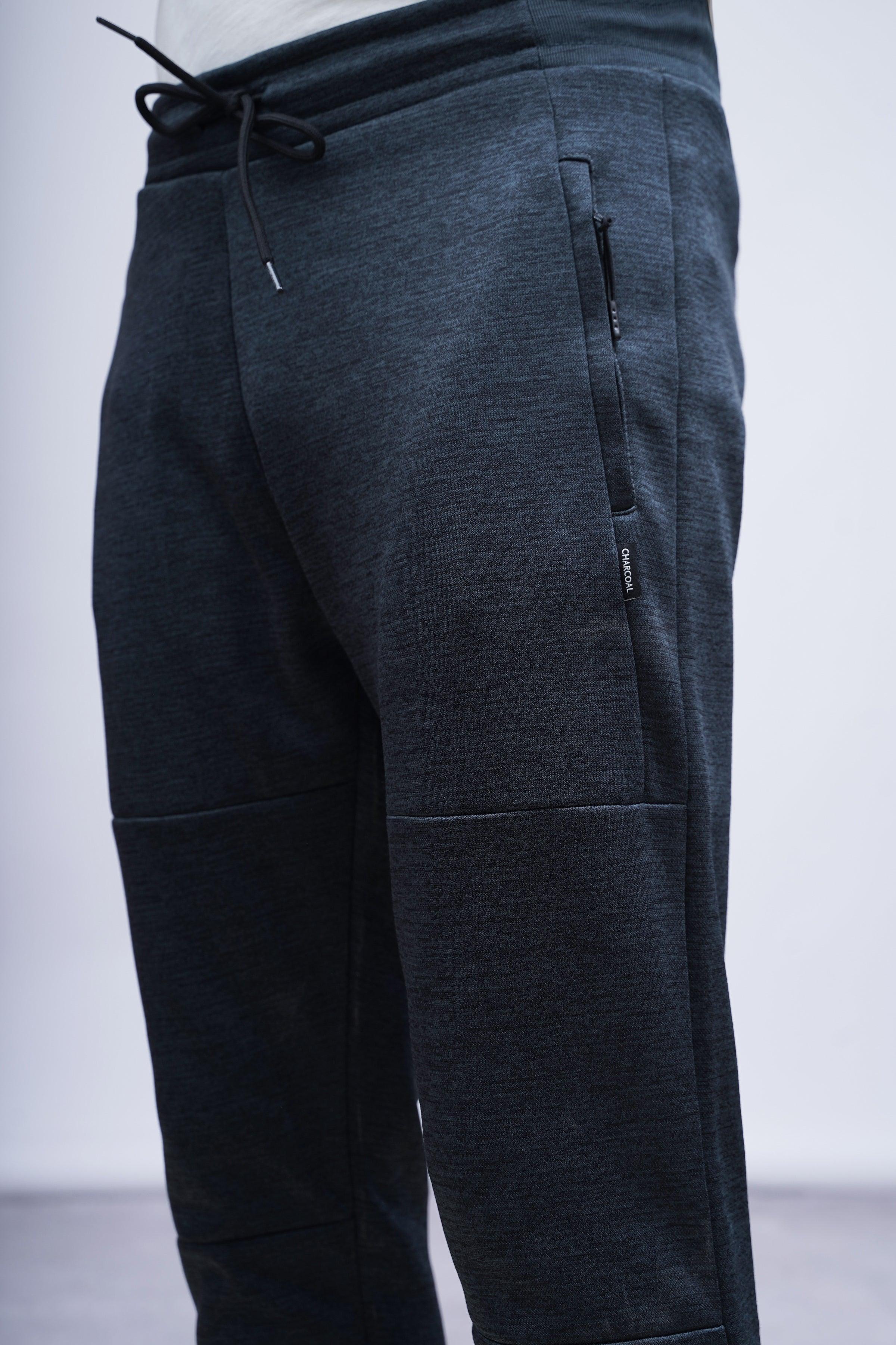 CHAIN YARN FLEECE TROUSER OLIVE MELANGE - Image 5