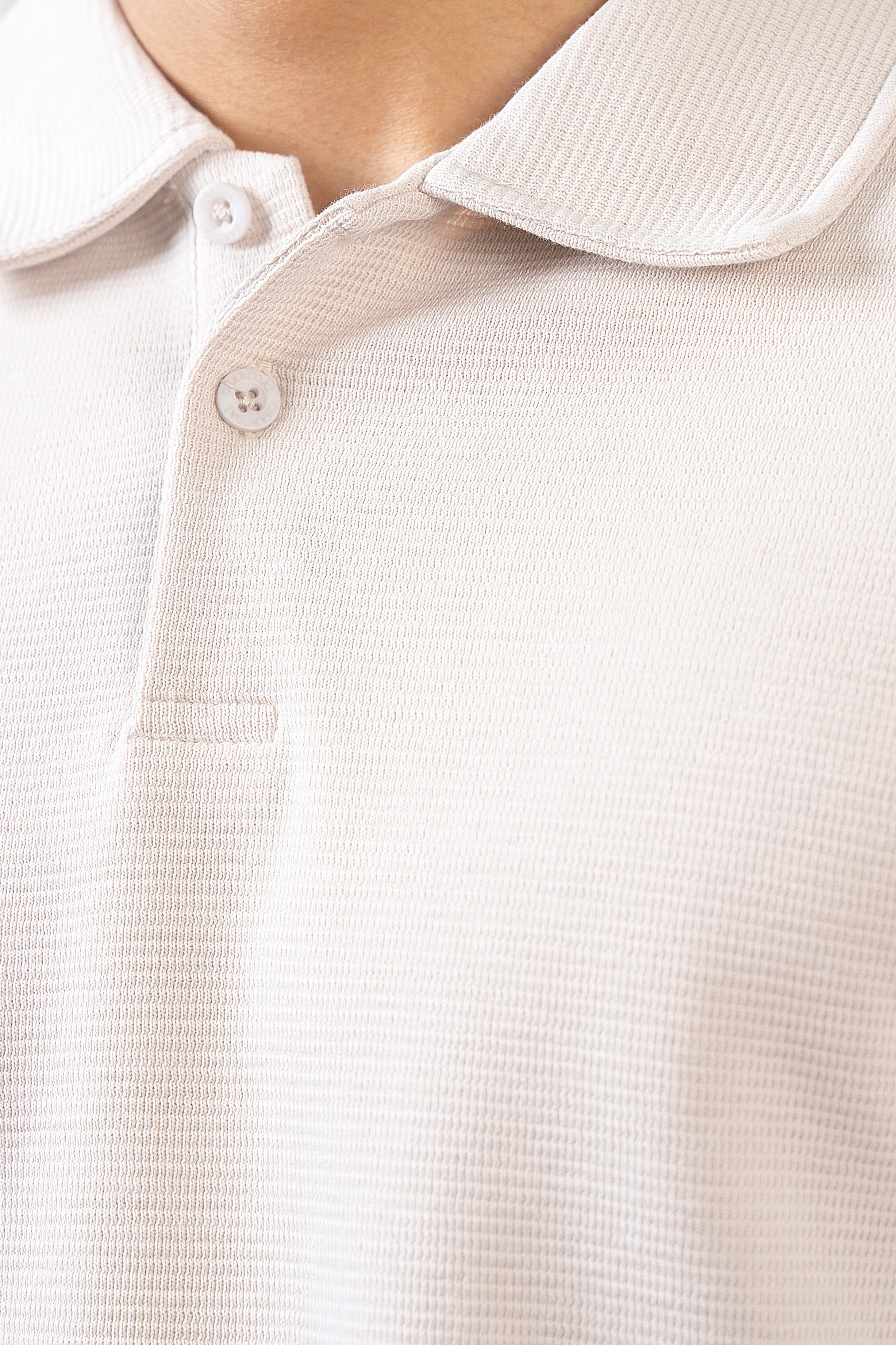CLASSIC COLLAR POLO BEIGE - Image 2