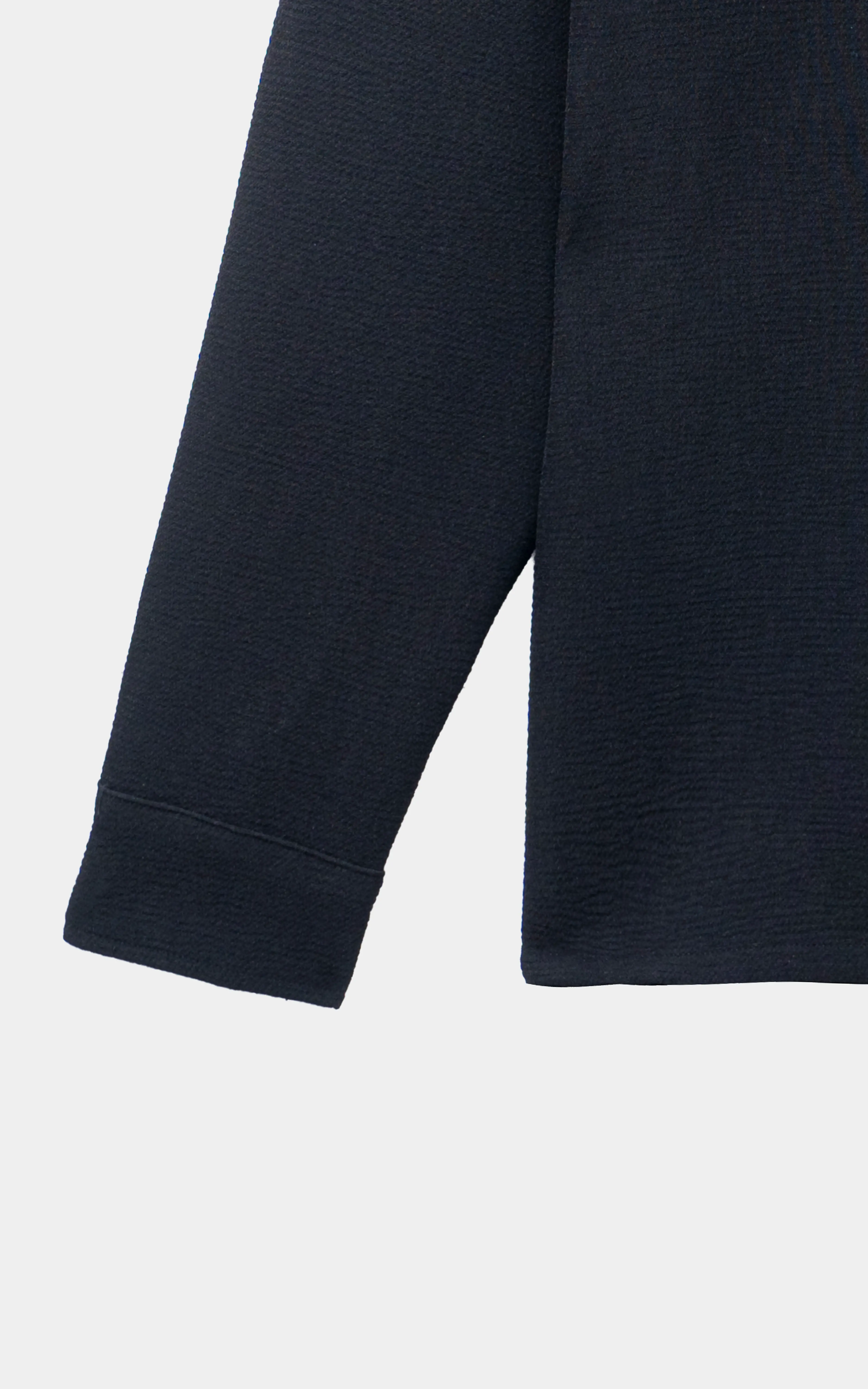 CLASSIC COLLAR OVERSHIRT BLACK - Image 3