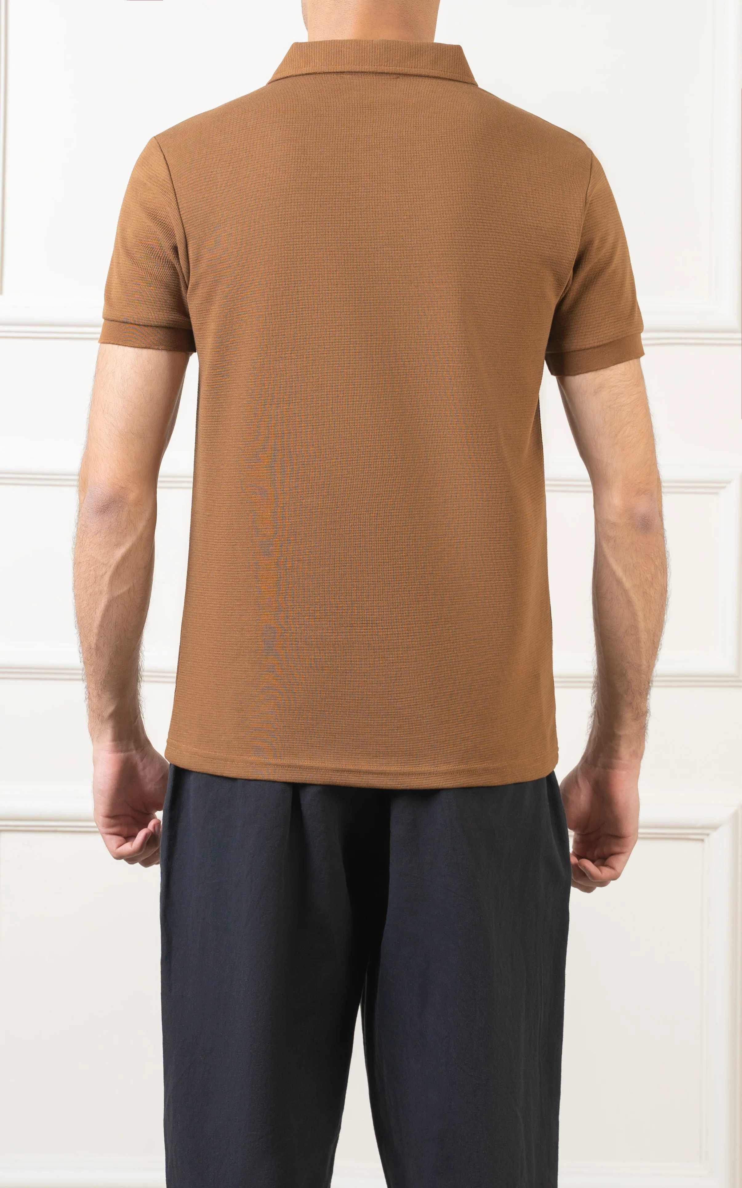 CLASSIC COLLAR  POLO BROWN - Image 5