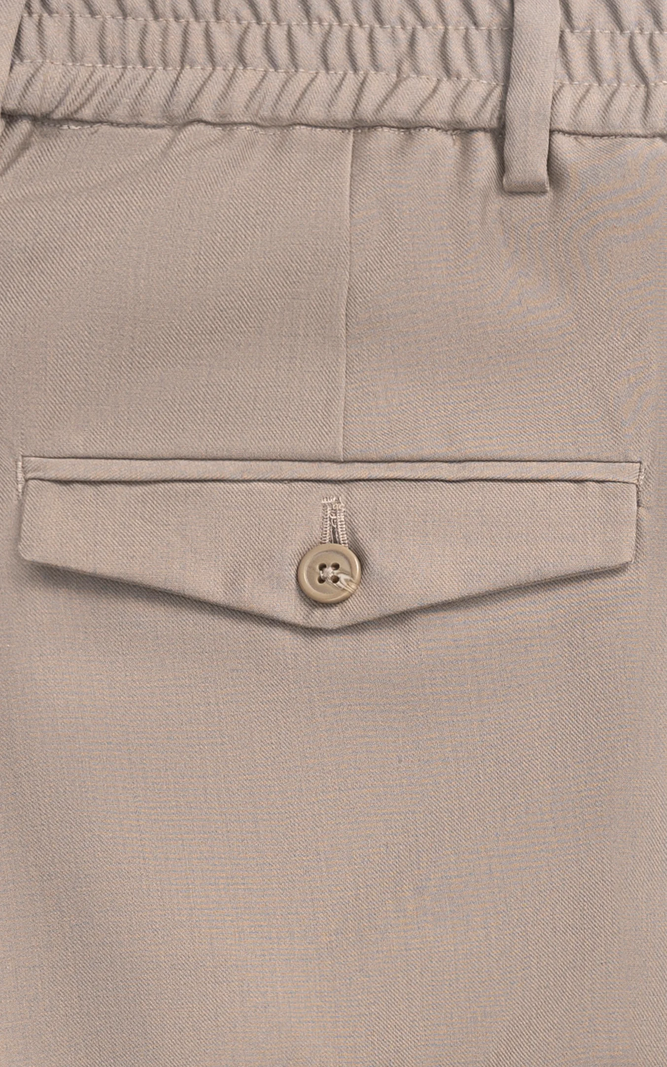 Elasticated pleated pant Light Brown - Image 3