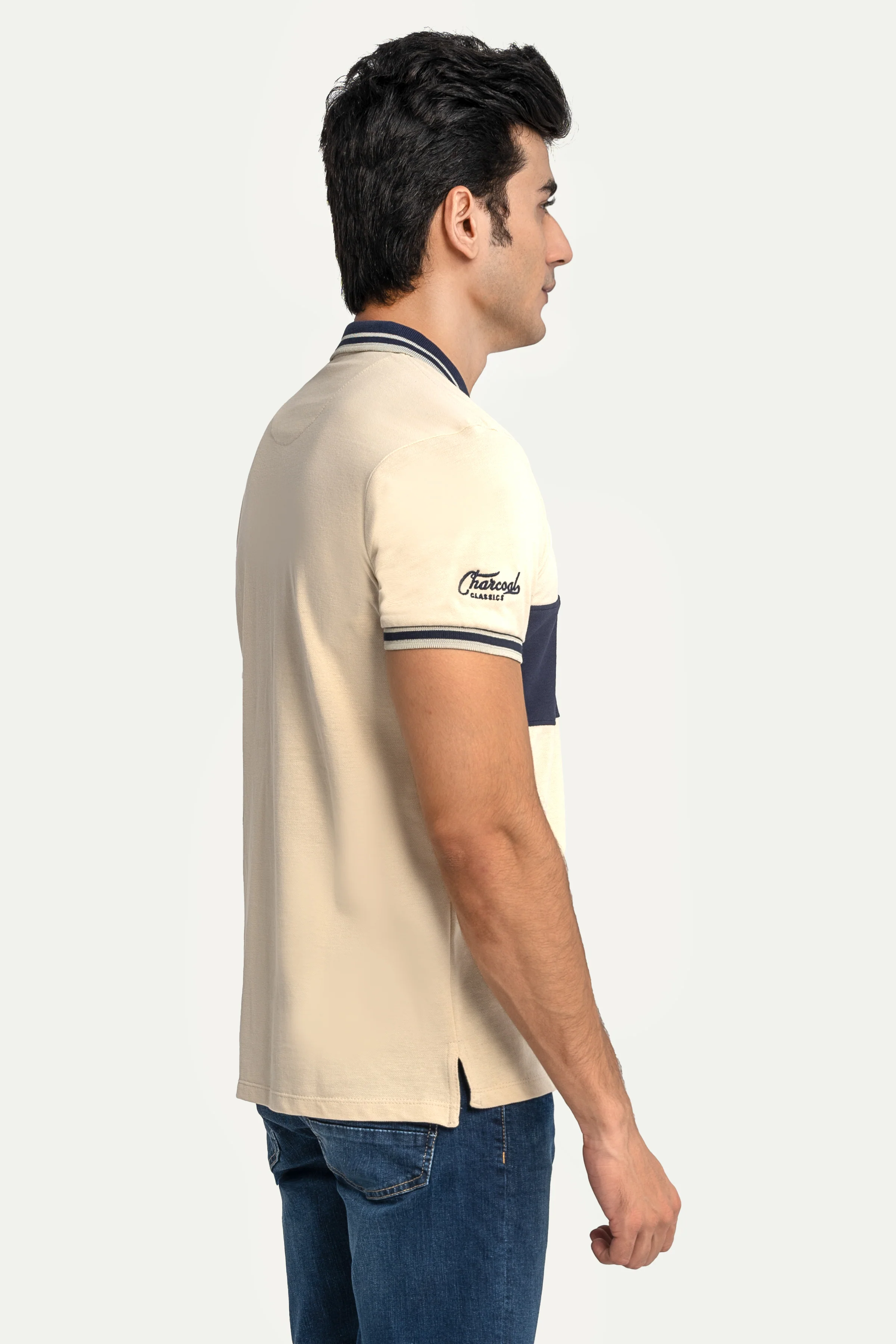 CLASSIC POLO BEIGE NAVY - Image 3