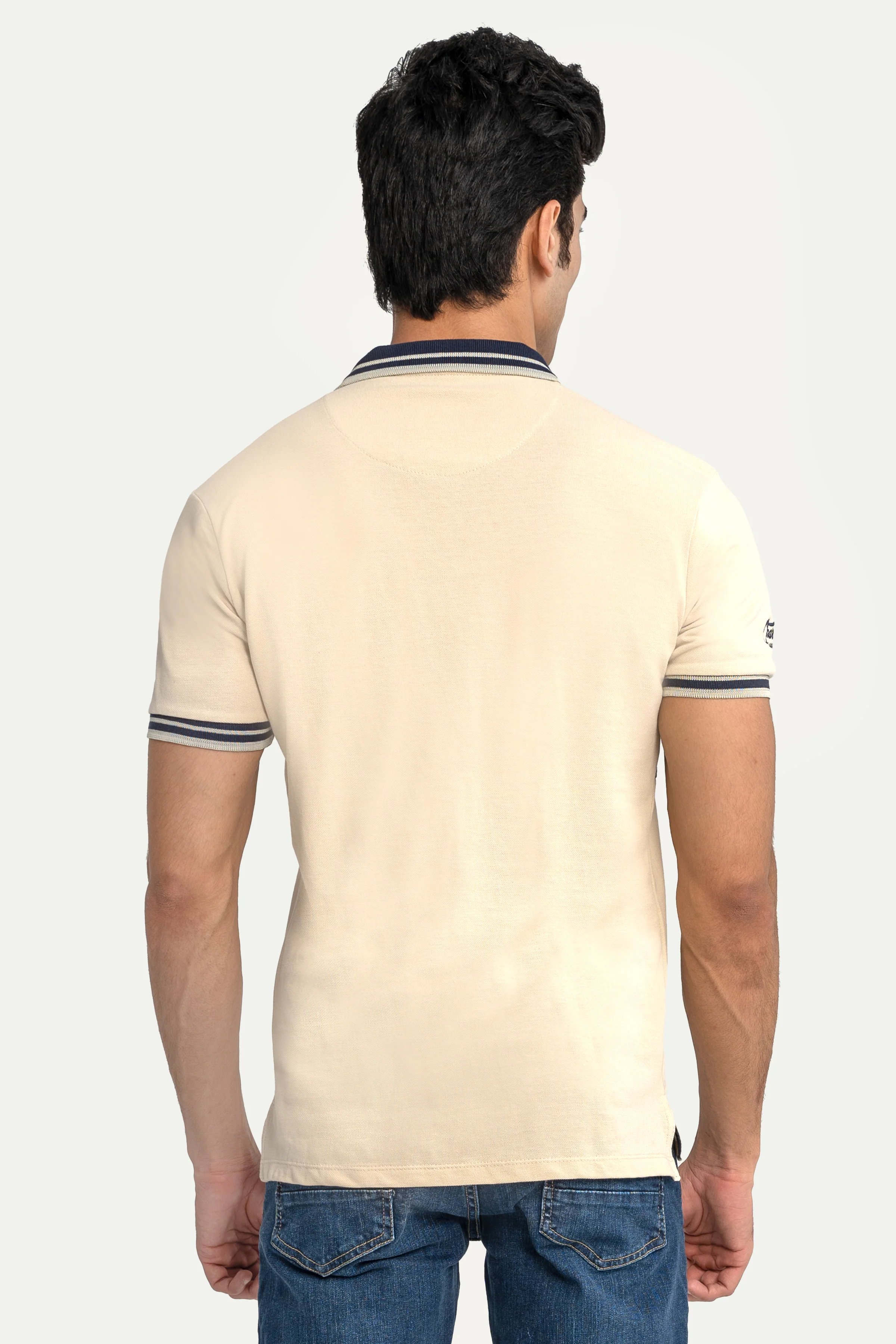 CLASSIC POLO BEIGE NAVY - Image 4