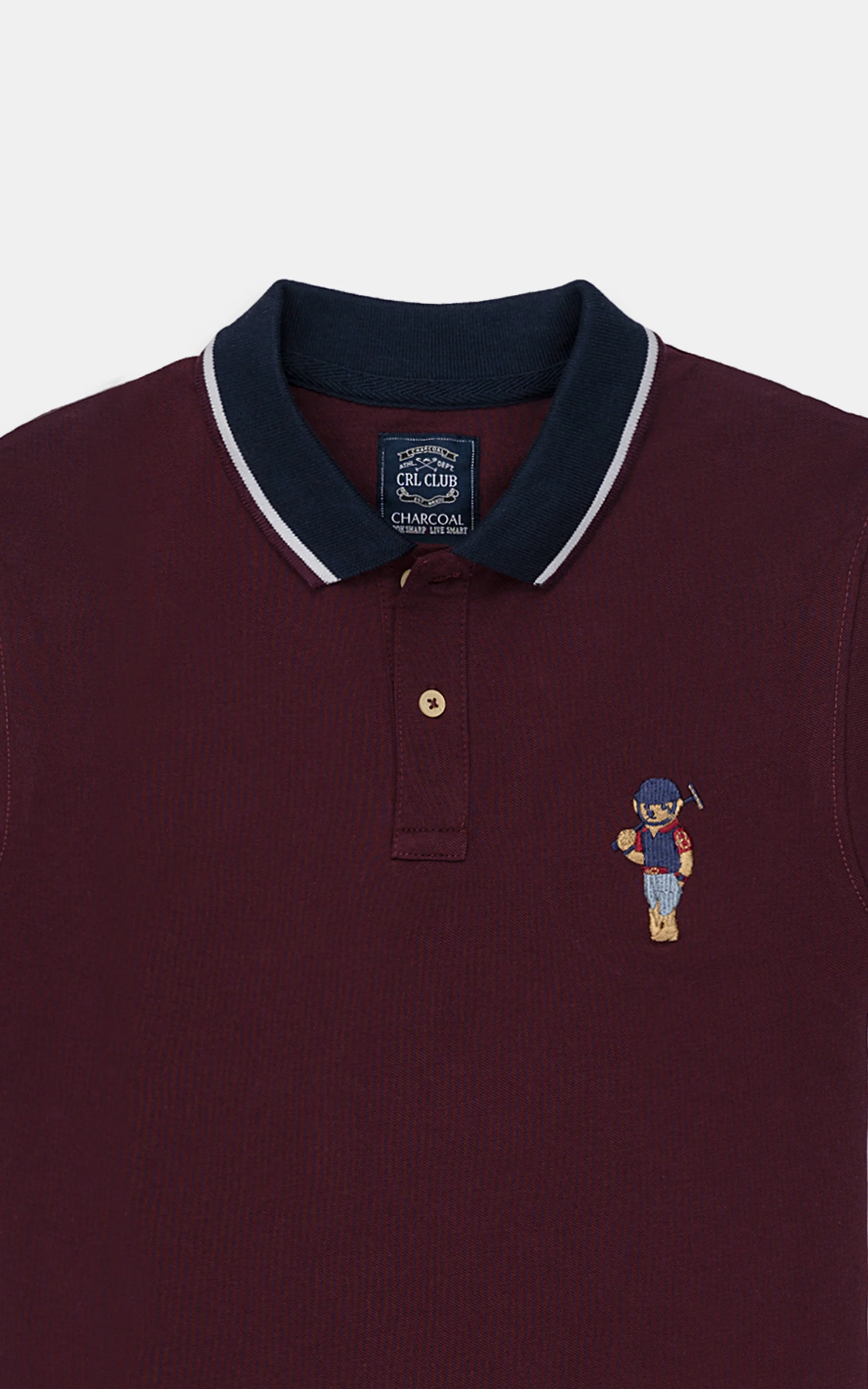 CLASSIC POLO MAROON - Image 3