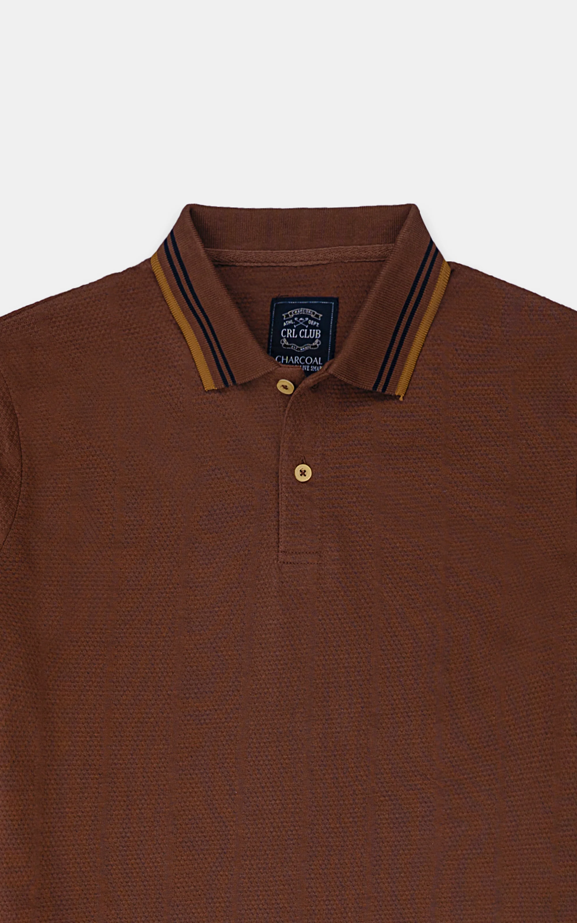 CLASSIC POLO SHIRT RUST - Image 2