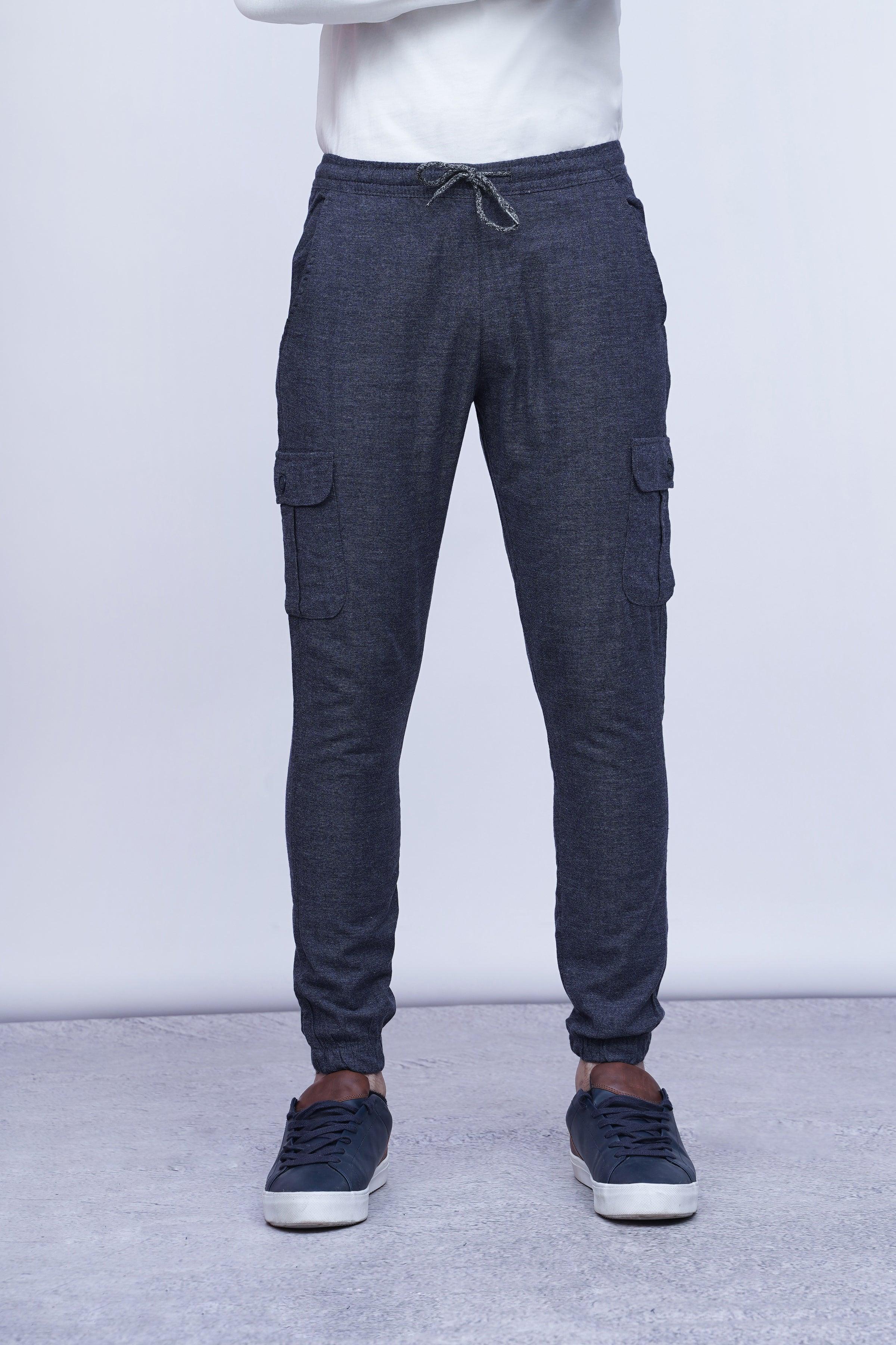CASUAL JOGGER TROUSER BLUE GREY - Image 2