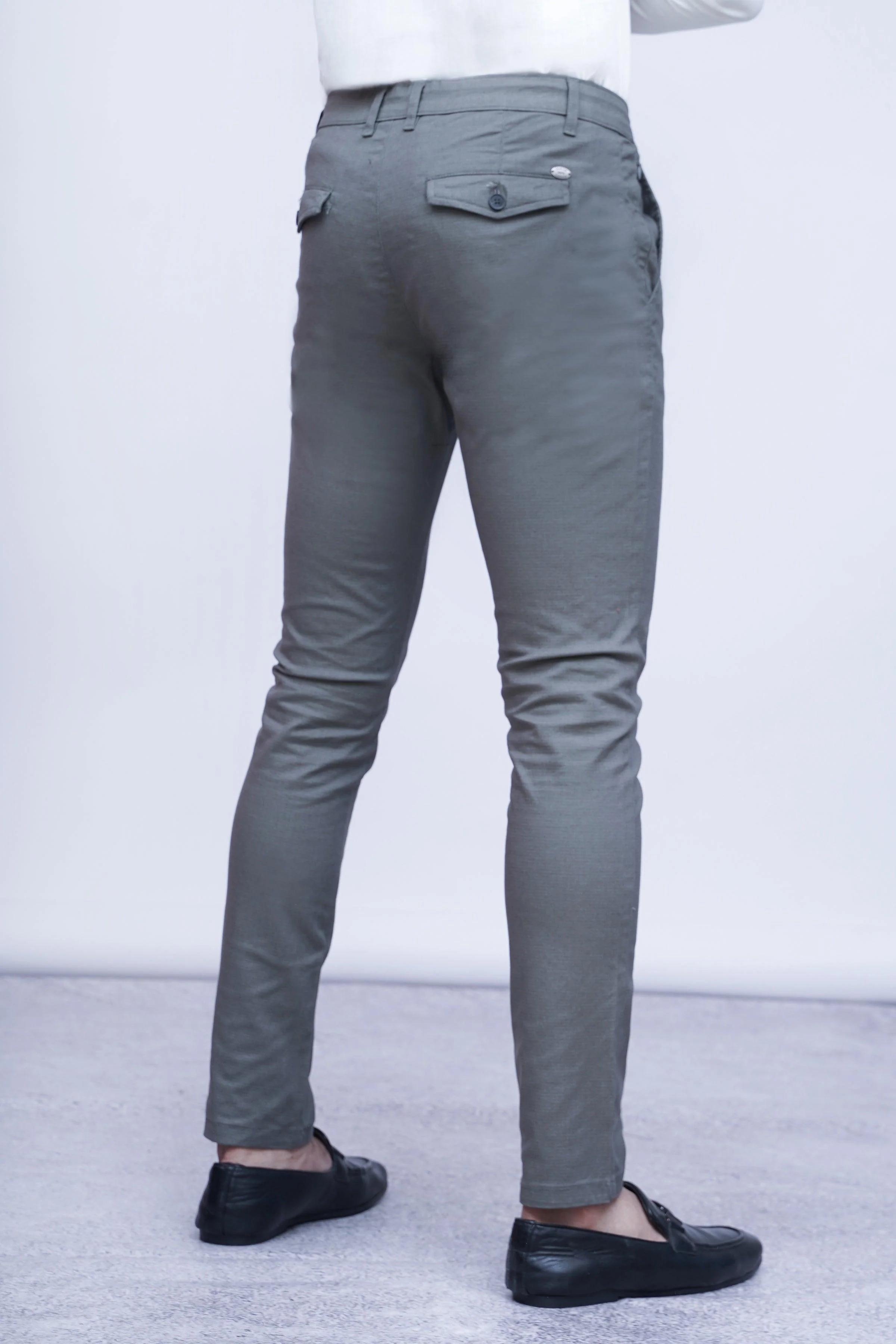 CASUAL PANT 5 POCKET LIGHT OLIVE - Image 3