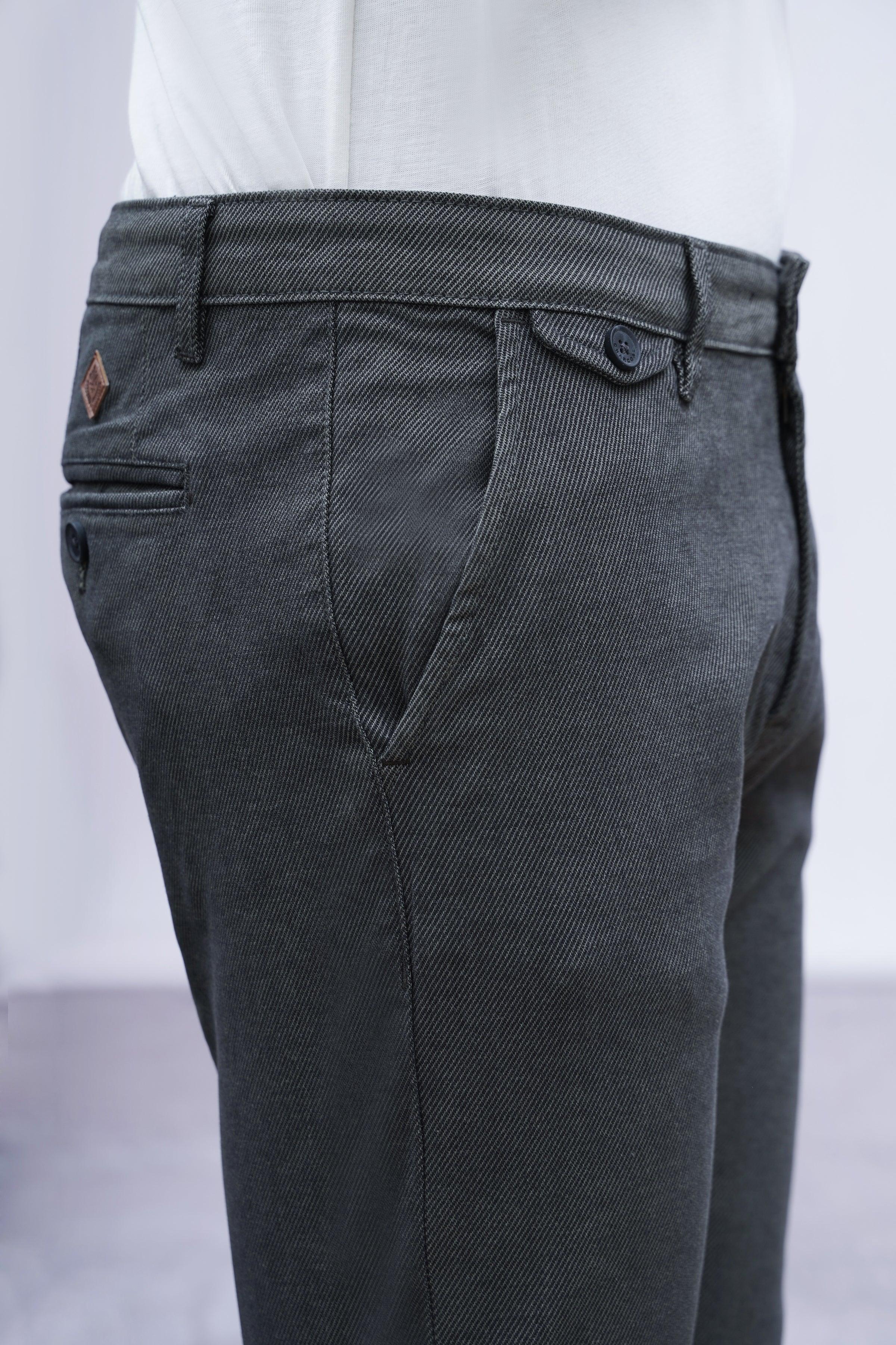 CASUAL PANT CROSS POCKET OLIVE BLACK - Image 3