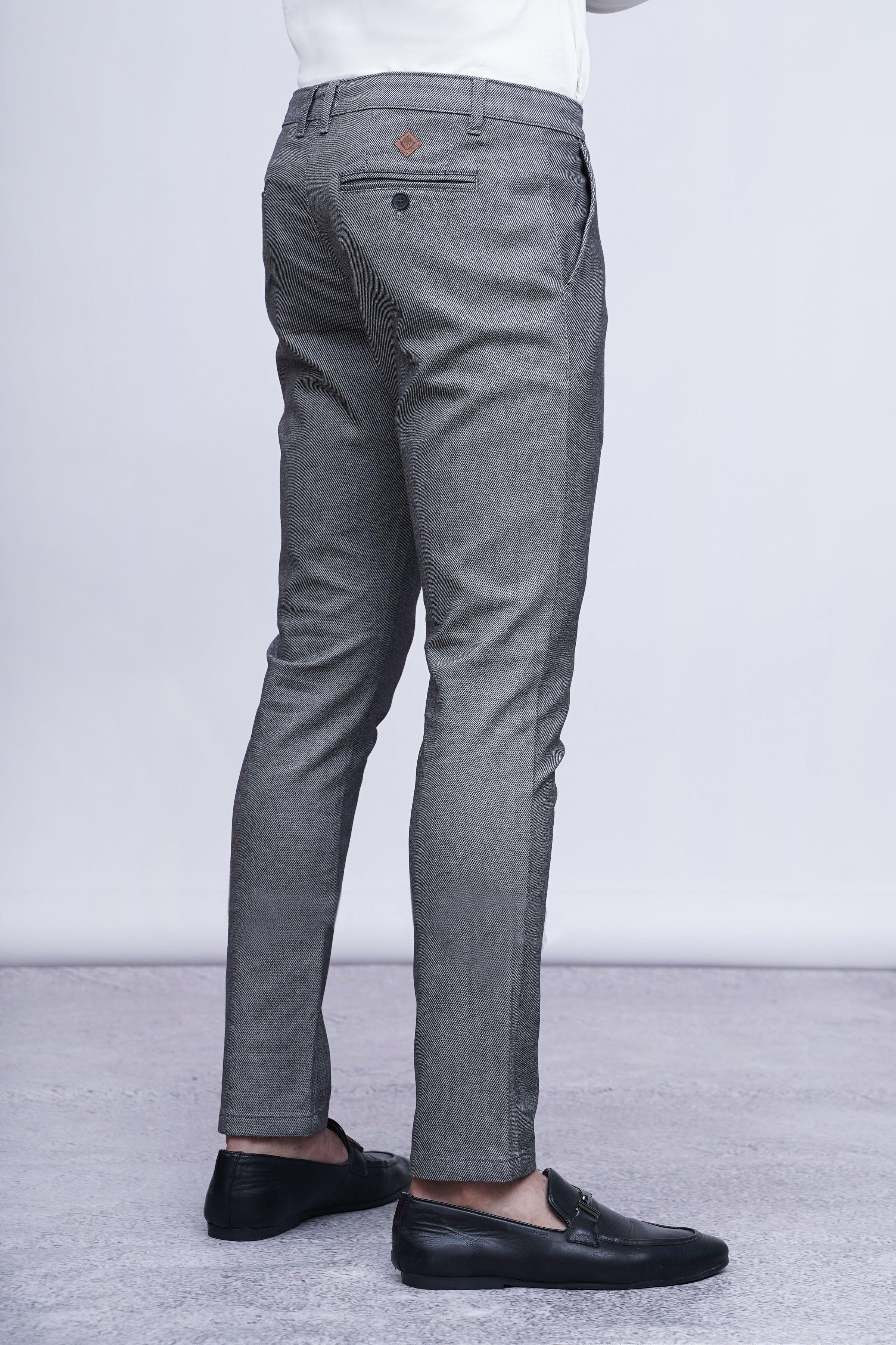 CASUAL PANT CROSS POCKET GREY BLACK - Image 3