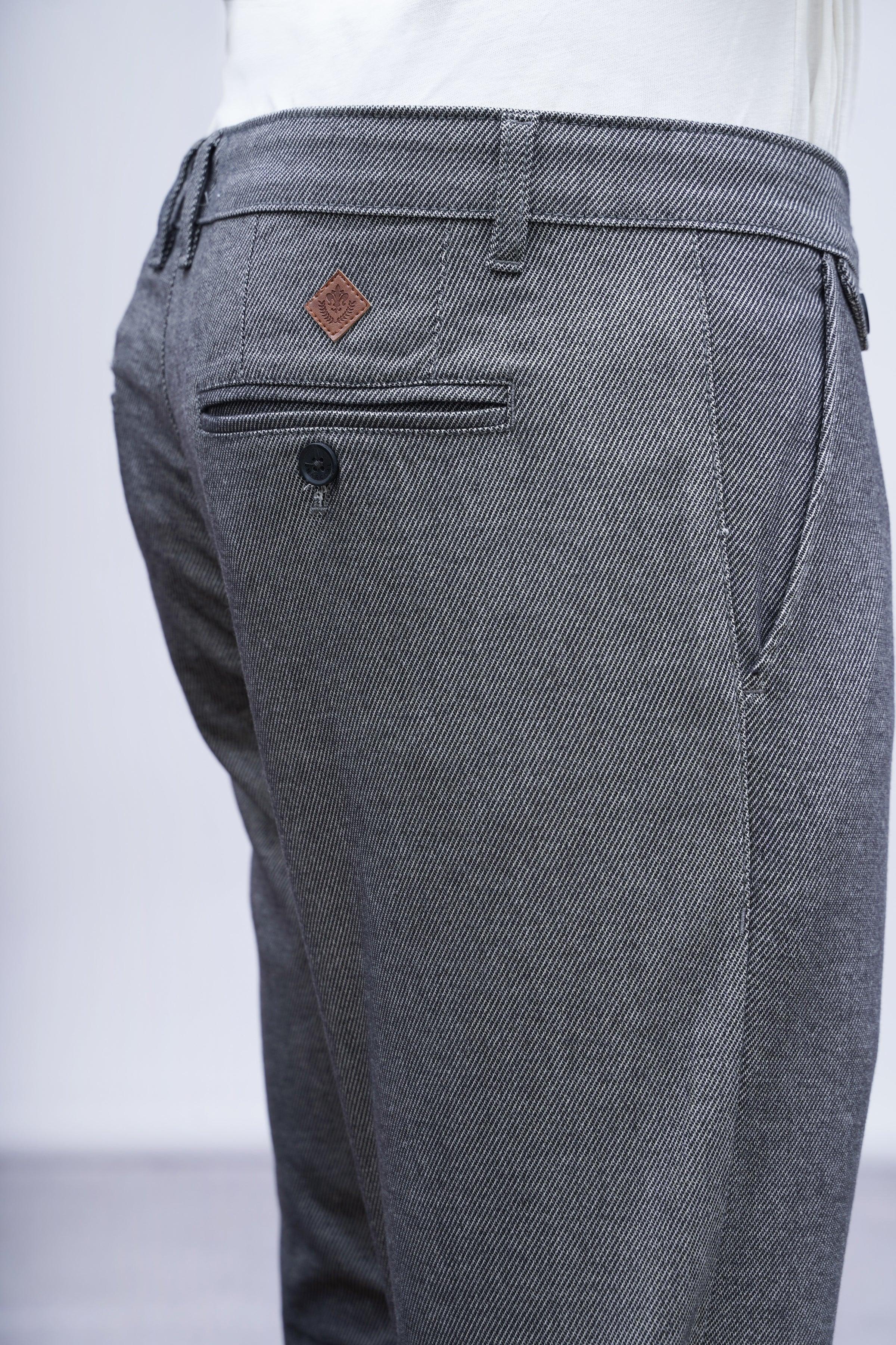 CASUAL PANT CROSS POCKET GREY BLACK - Image 4