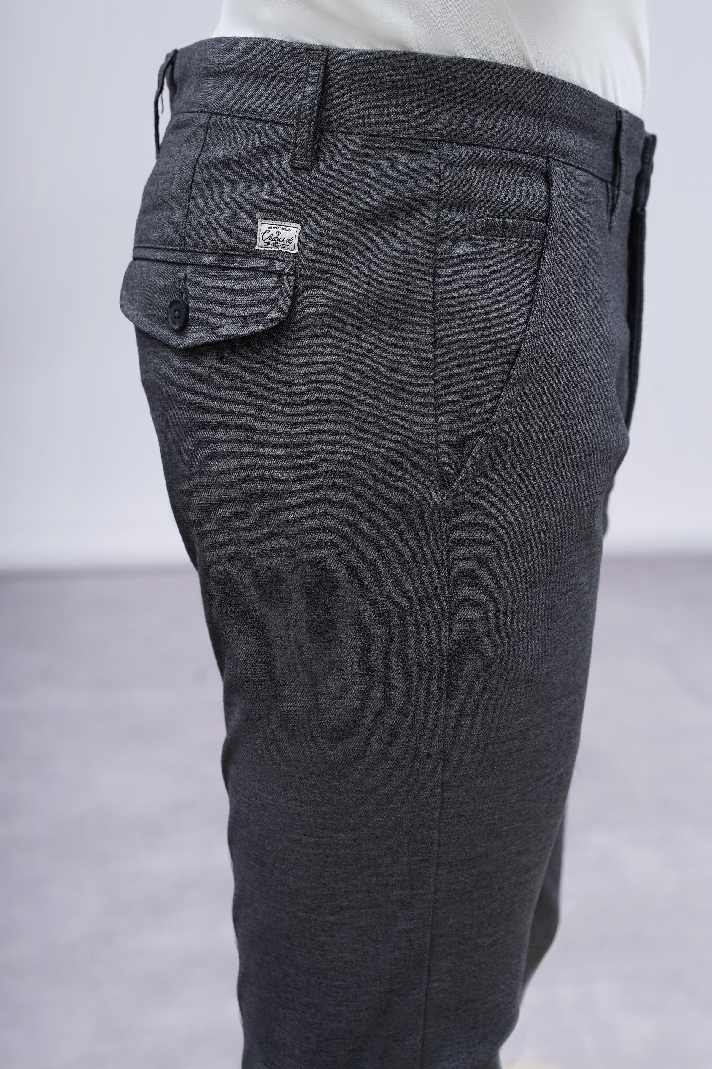 CASUAL PANT CROSS POCKET CHARCOAL - Image 4
