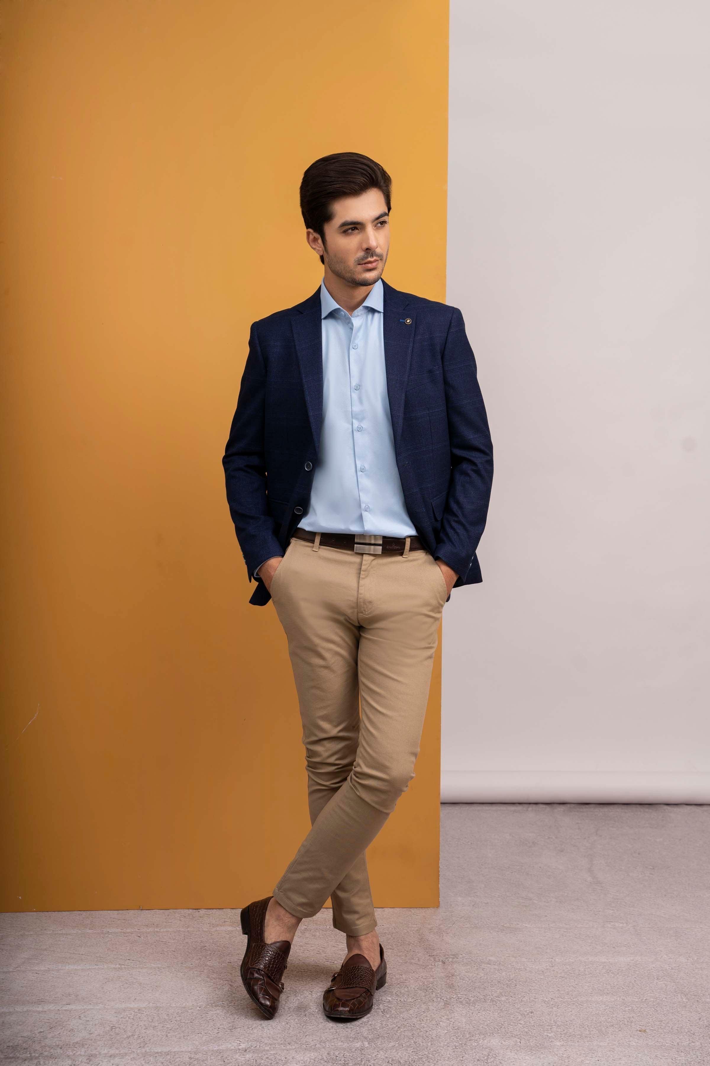 COAT SLIM FIT BLUE - Image 2