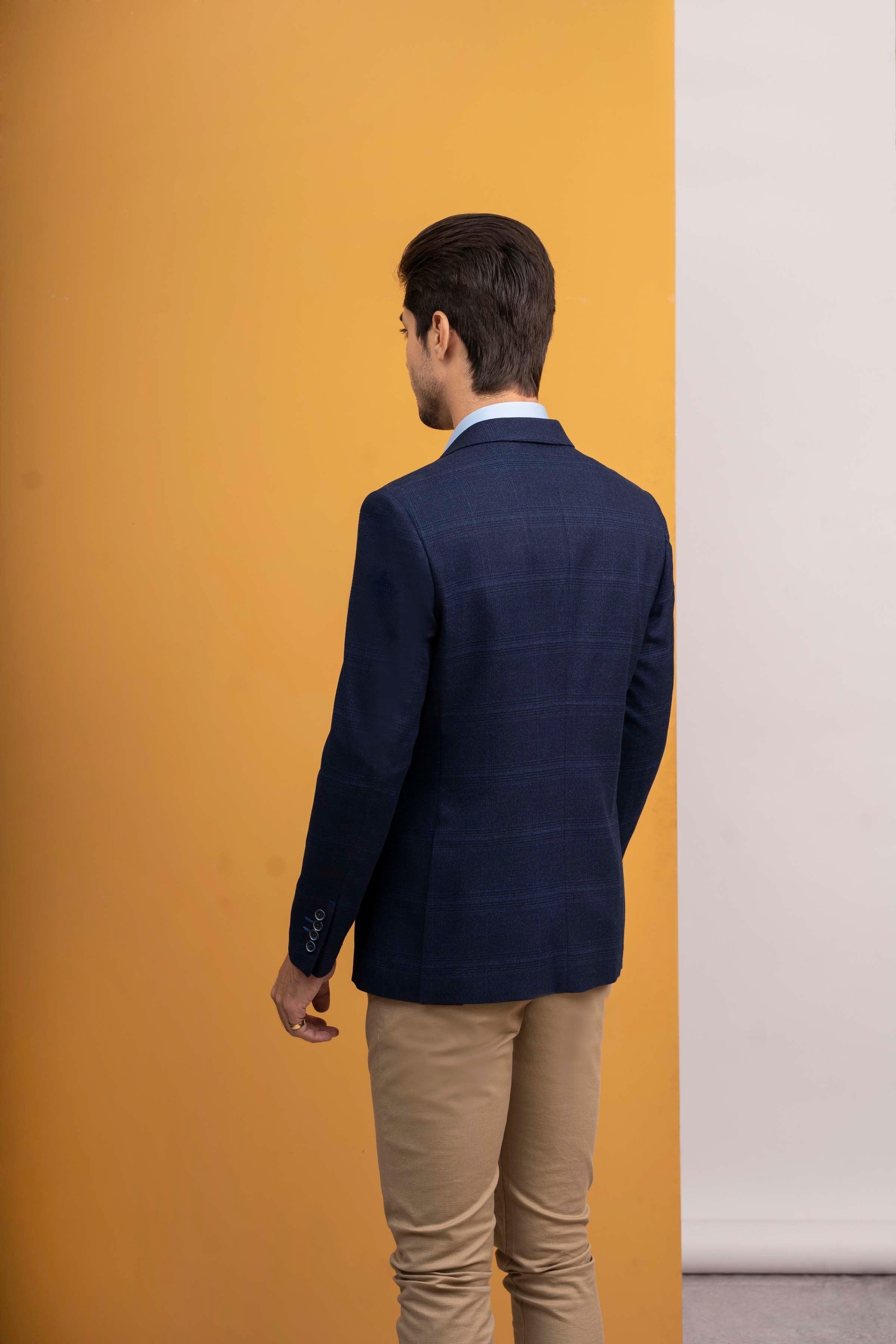 COAT SLIM FIT BLUE - Image 3