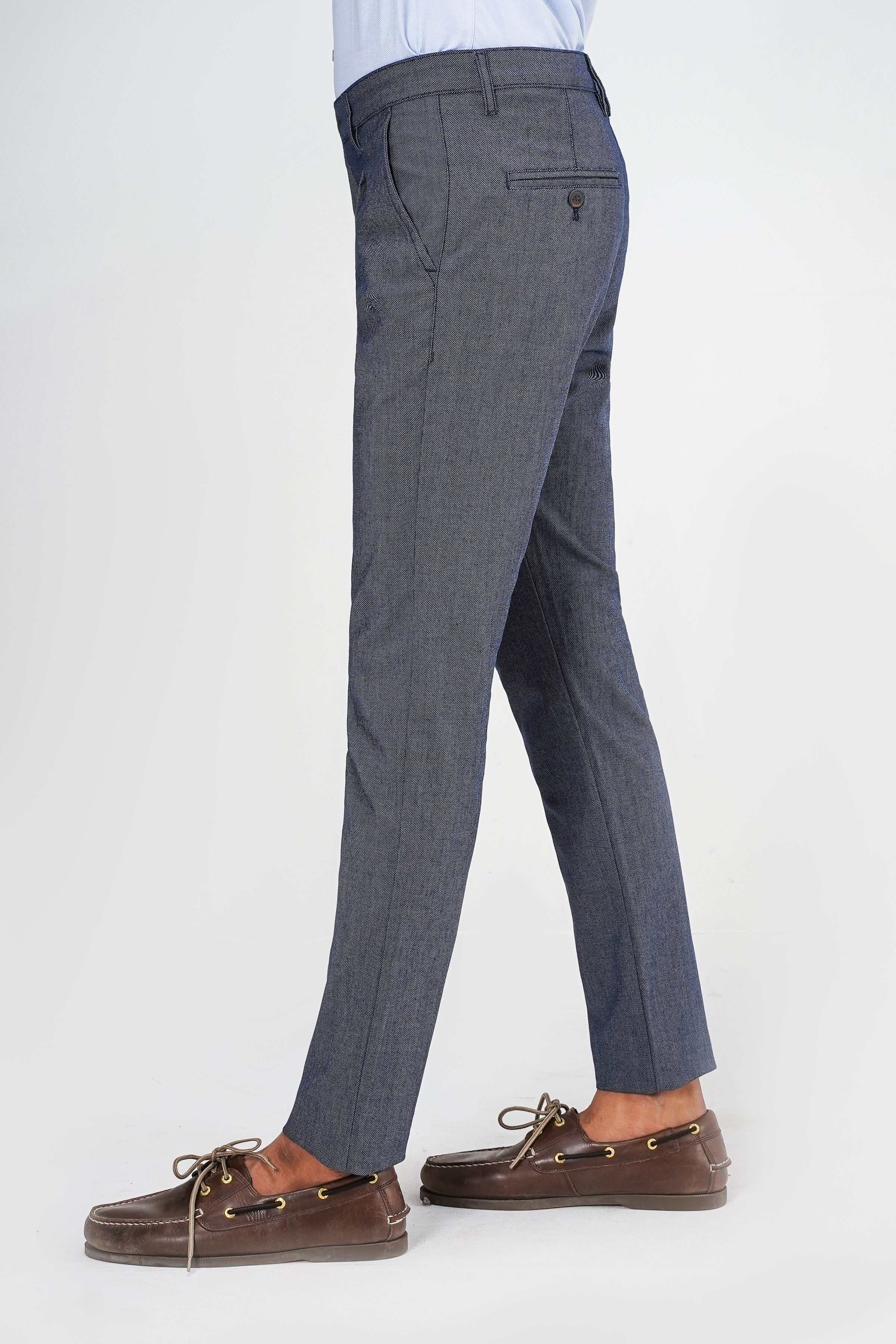 CROSS POCKET TEXTURED PANT NAVY - Image 2