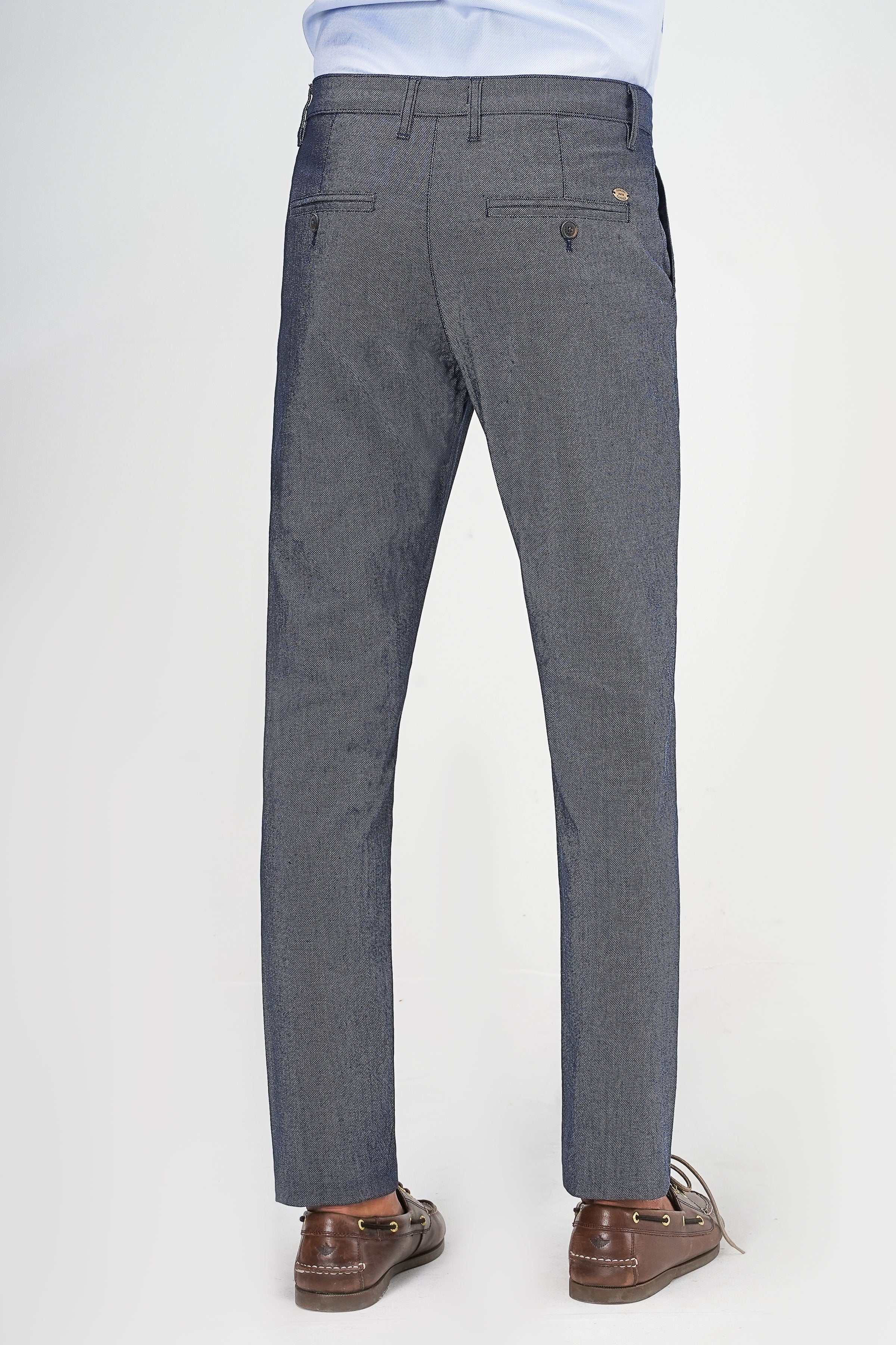 CROSS POCKET TEXTURED PANT NAVY - Image 3