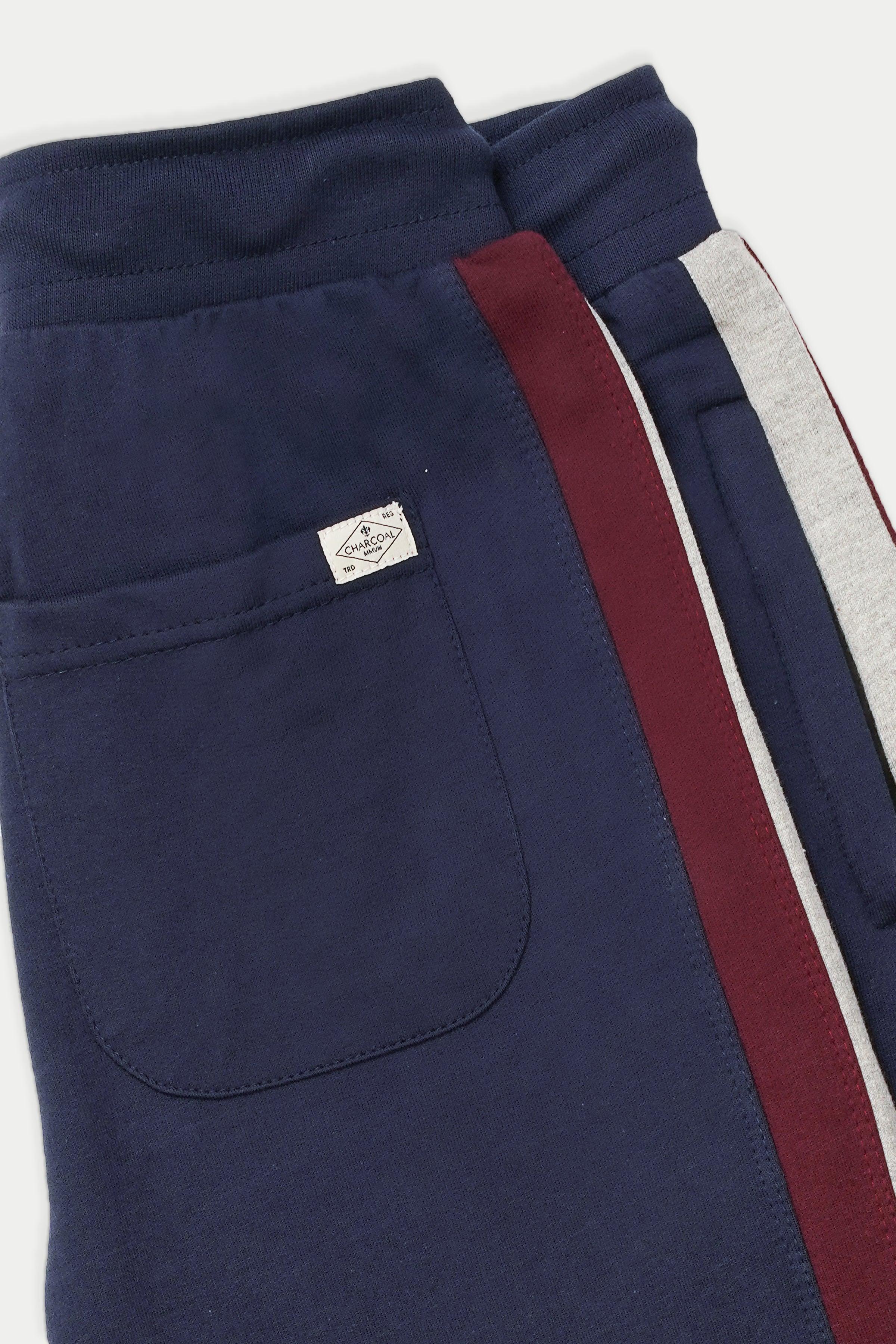 TERRY CONTRAST JOGGING TROUSER NAVY - Image 3