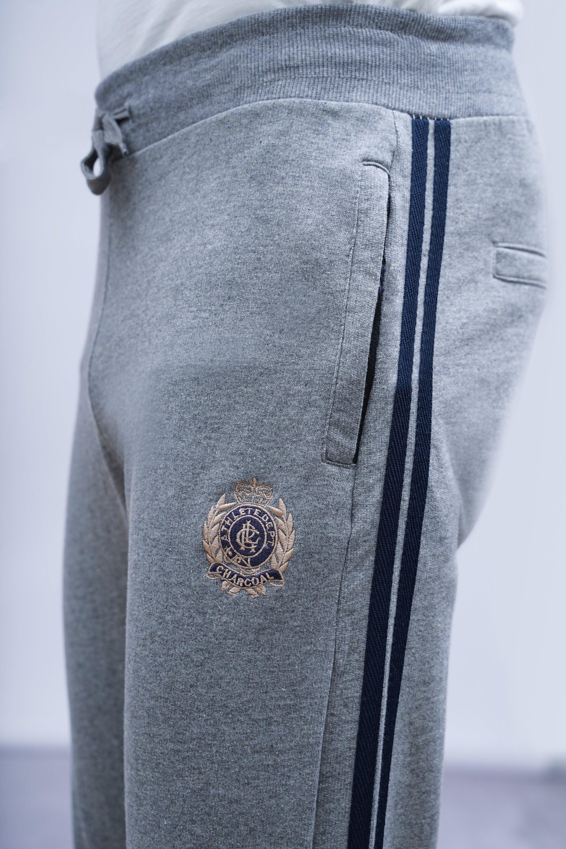 TERRY SIDE TAPE TROUSER GREY - Image 4