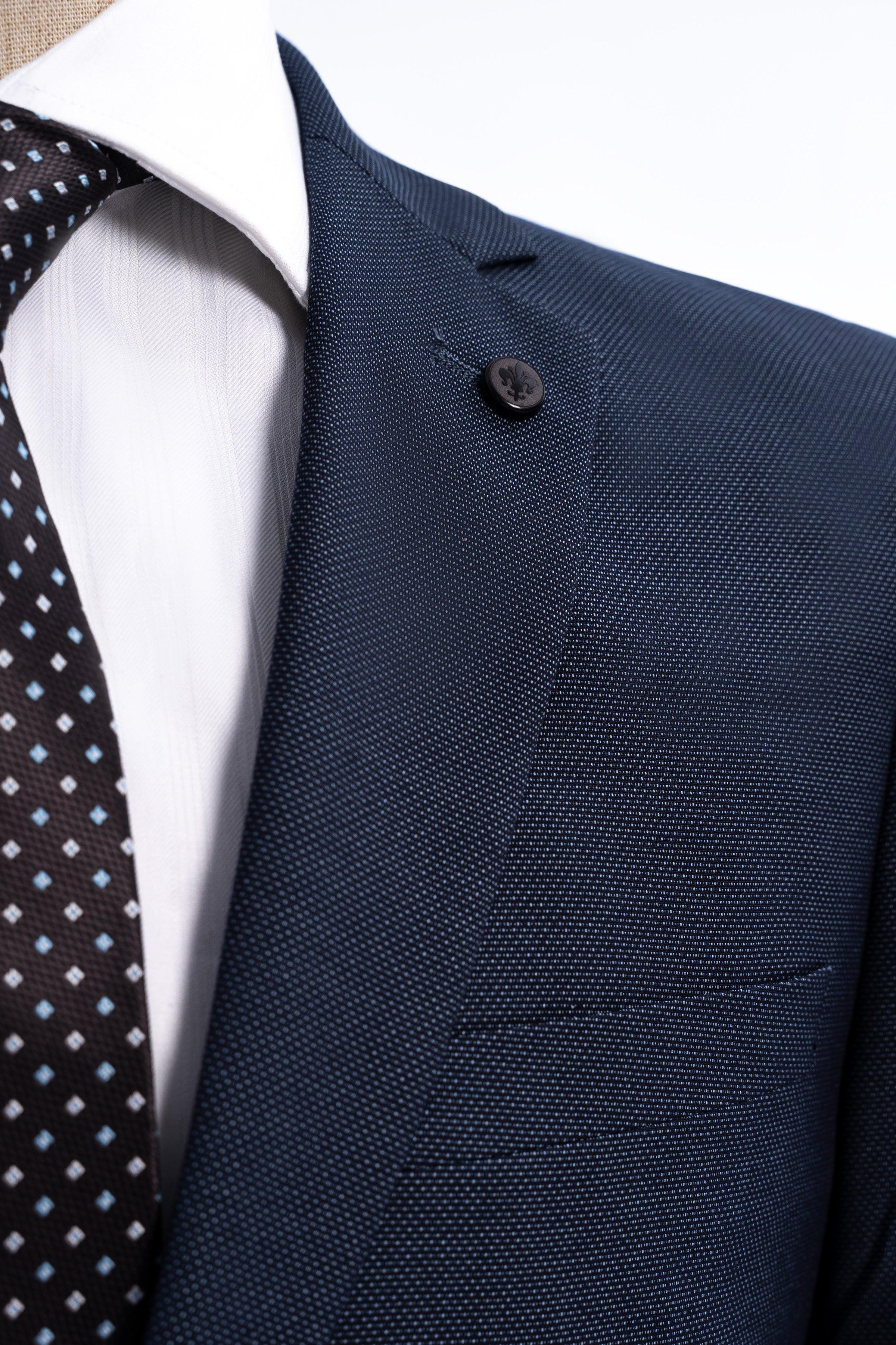 TWO PIECE SLIM FIT SUIT BLUE - Image 7