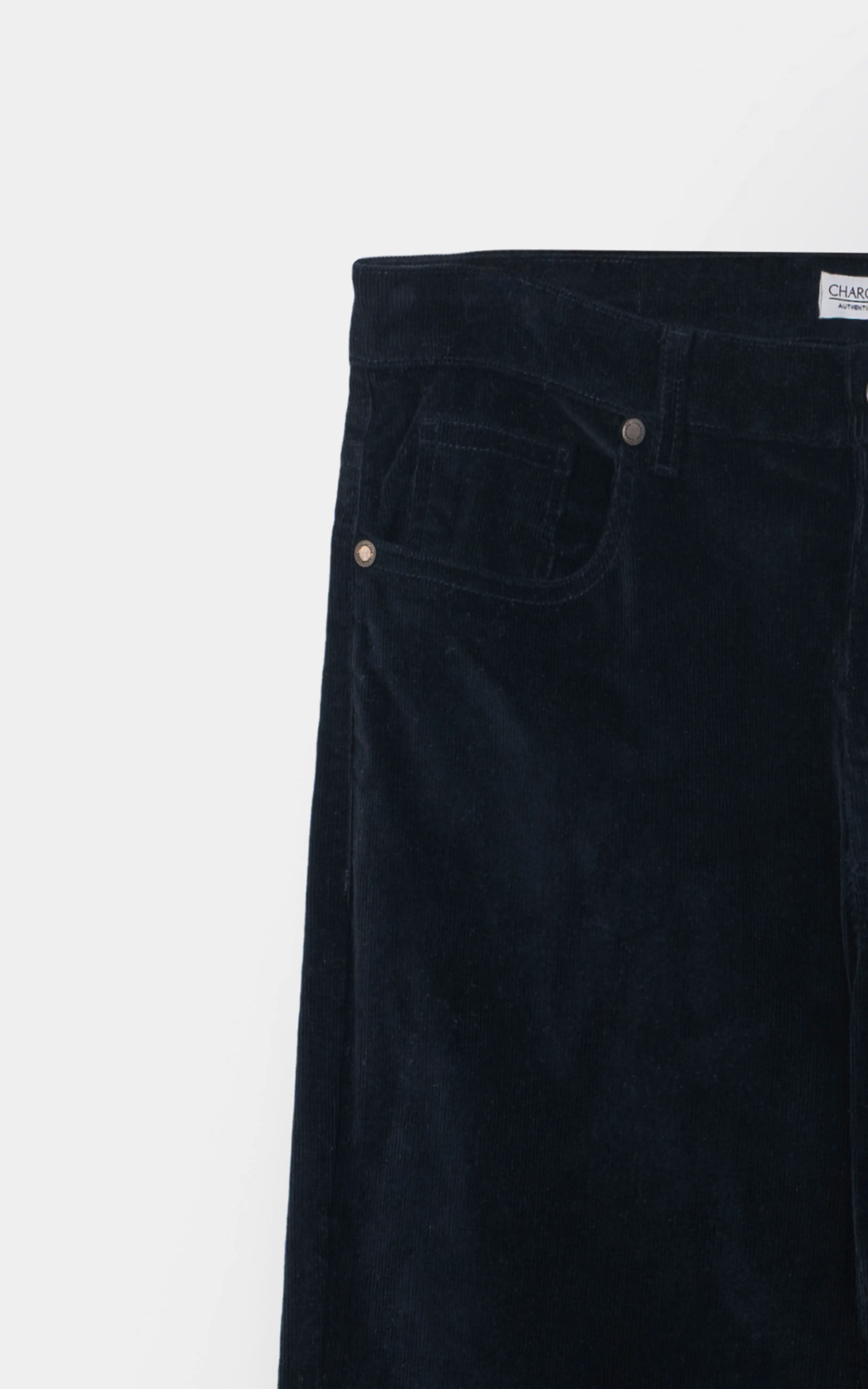 CORDUROY FIVE POCKET STRAIGHT FIT CASUAL PANT NAVY - Image 2
