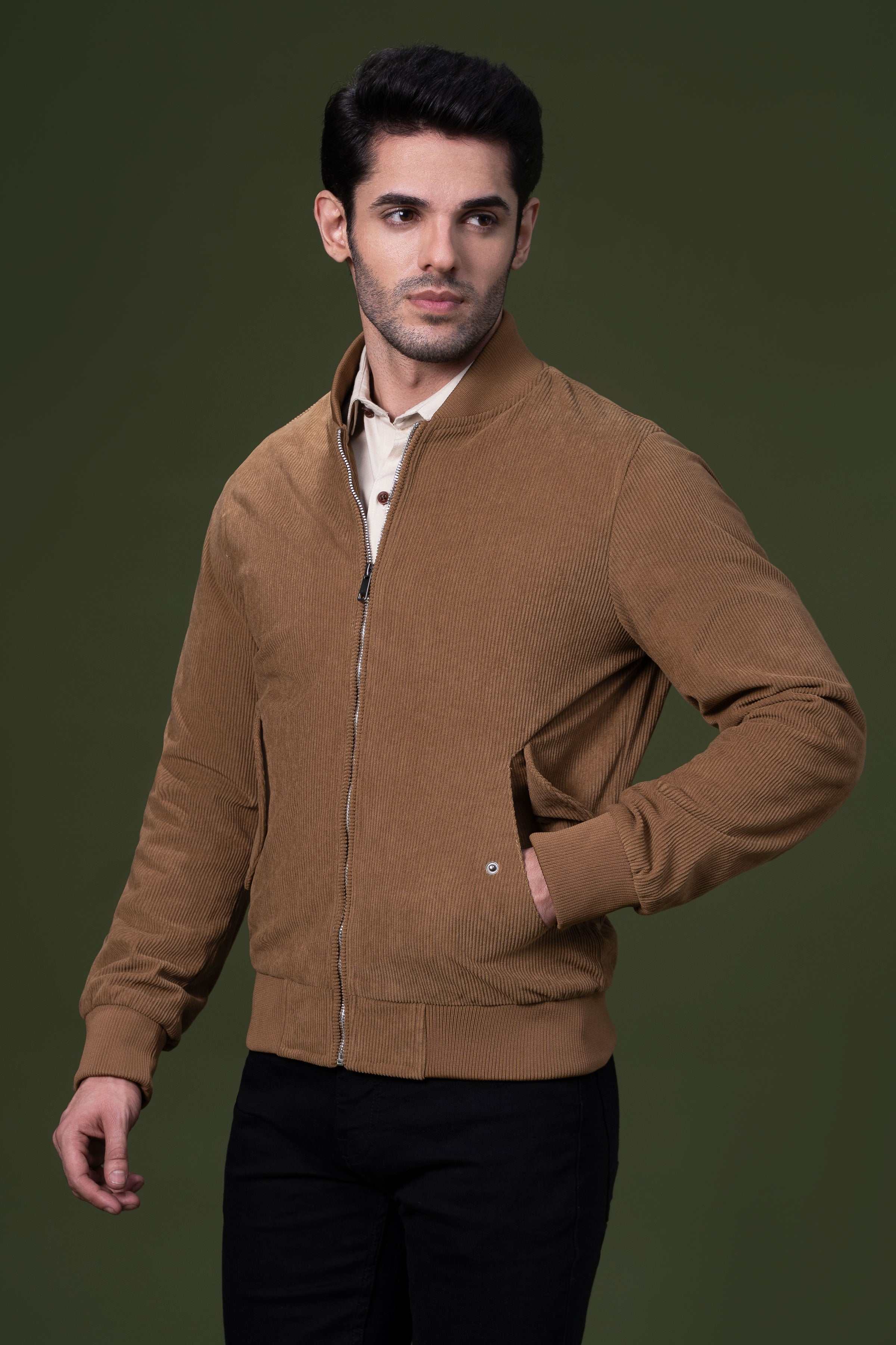 CORDUROY JACKET KHAKI - Image 2