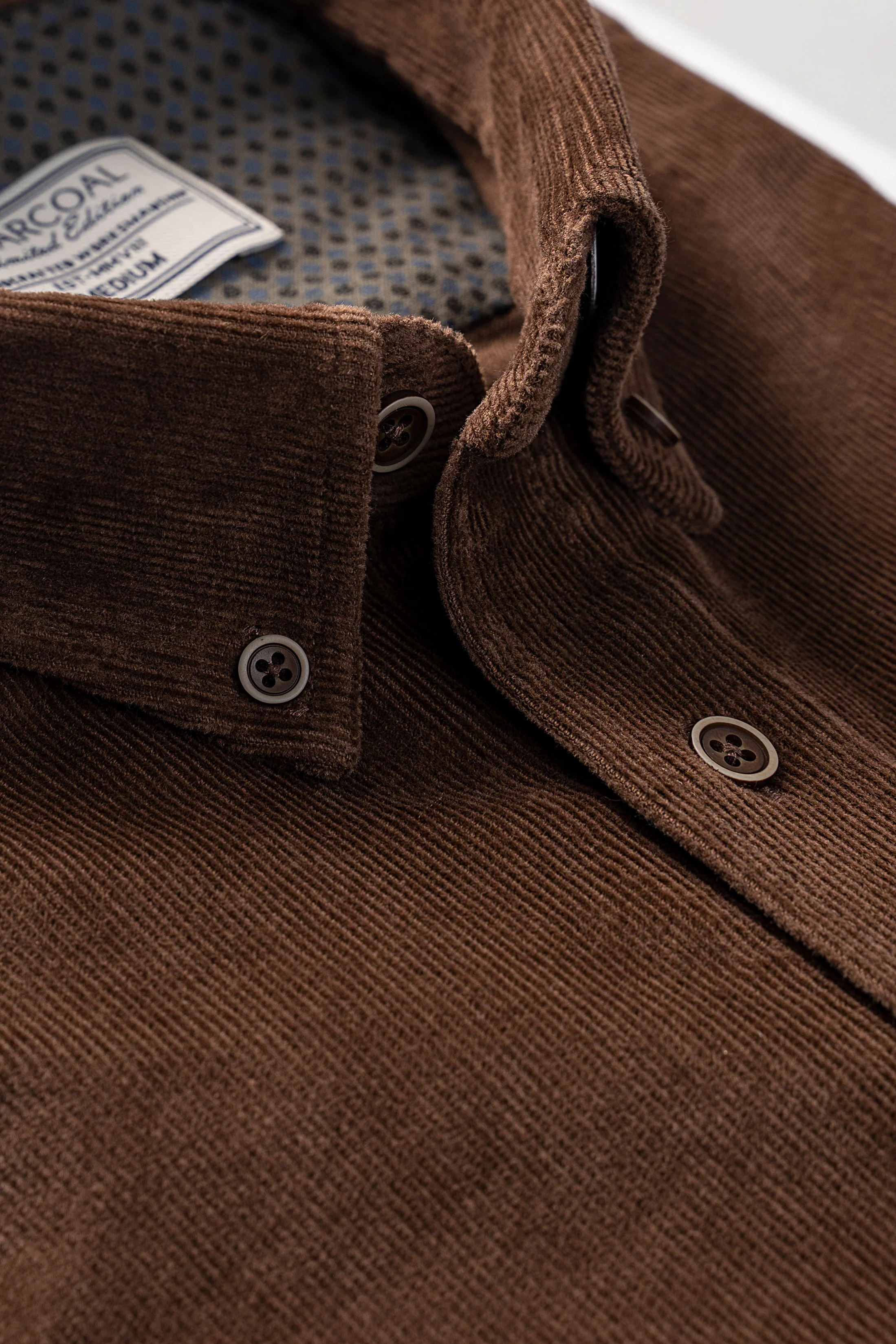 CORDUROY SHIRT IN BROWN - Image 2