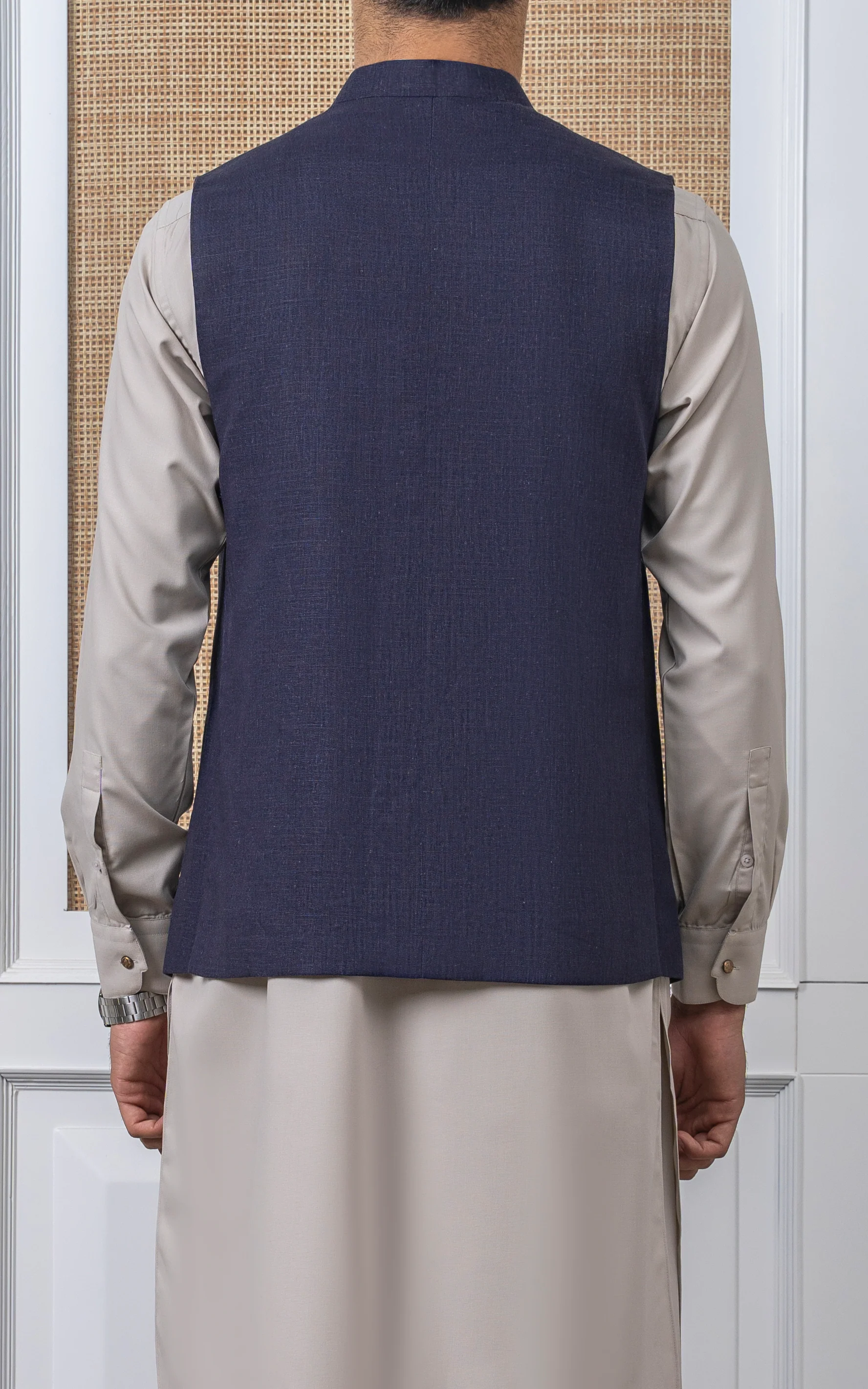 COTTON LINEN W/C - SIGNATURE COLLECTION NAVY - Image 4