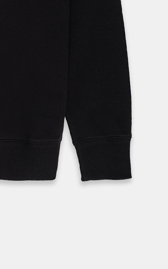 CREW NECK SWEAT SHIRT BLACK - Image 4