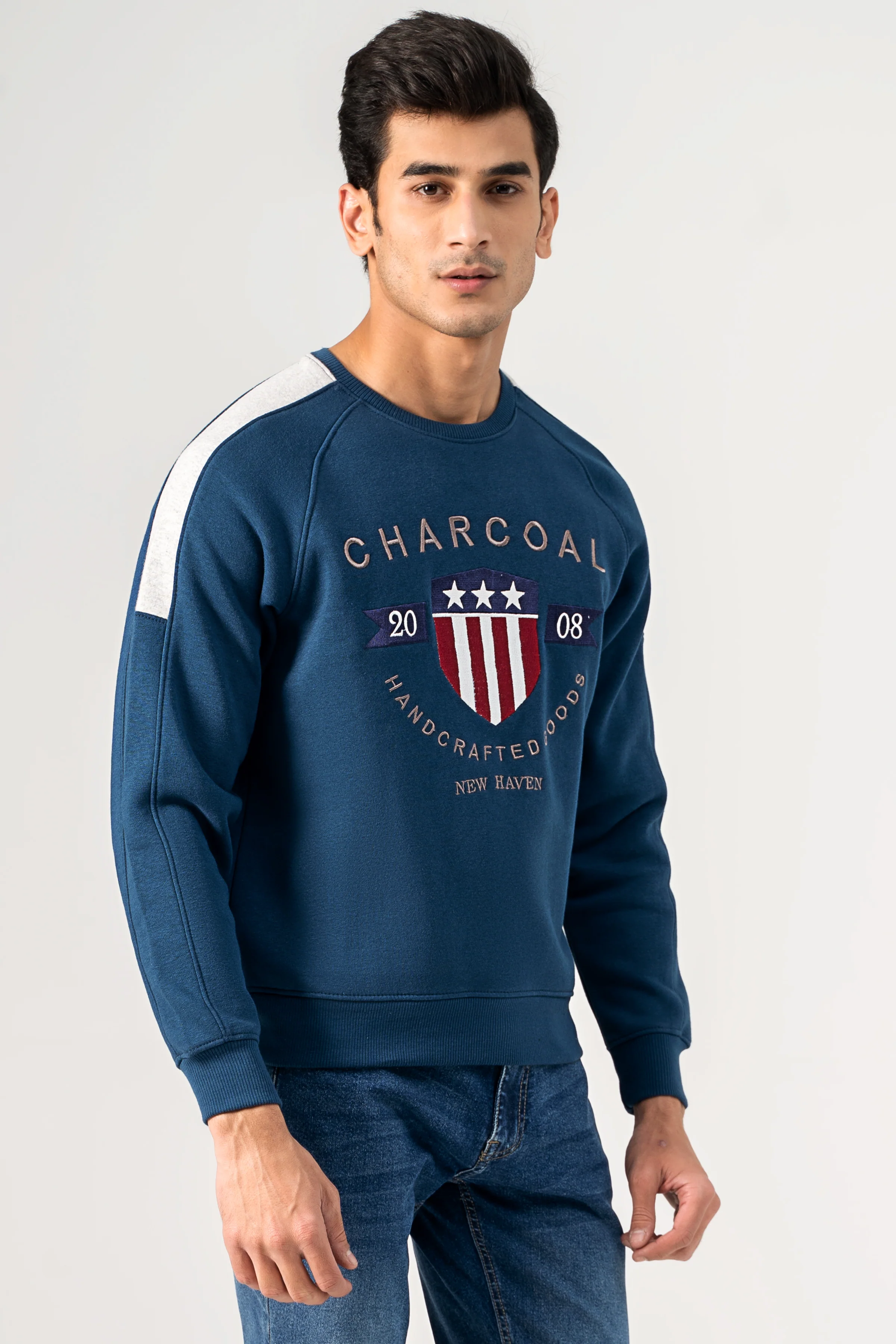 CREW NECK SWEAT SHIRT TEAL - Image 2