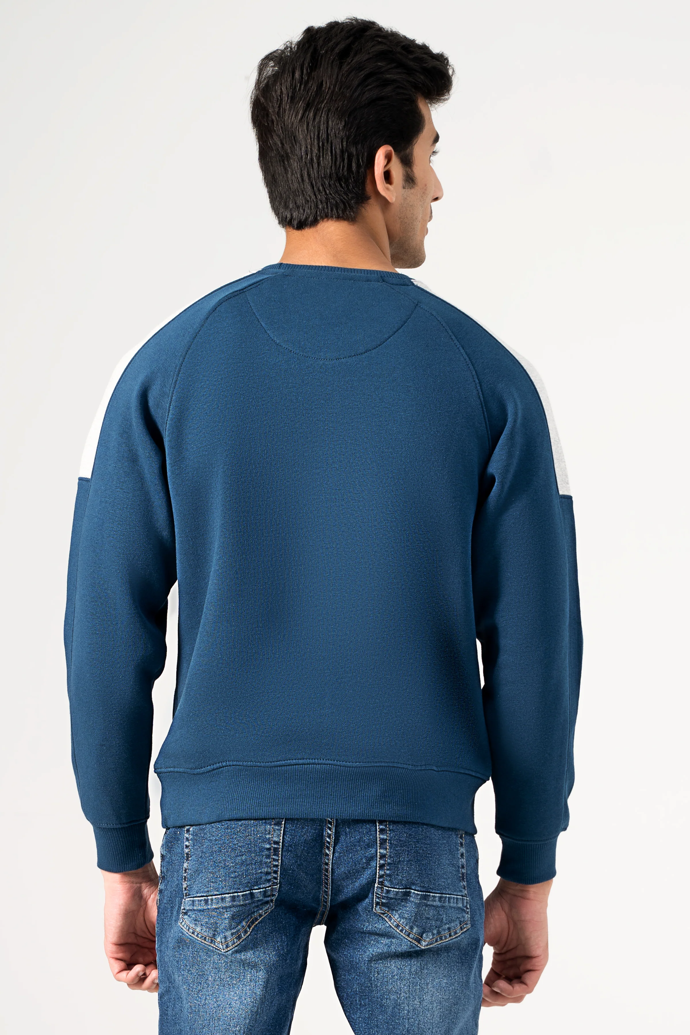 CREW NECK SWEAT SHIRT TEAL - Image 4
