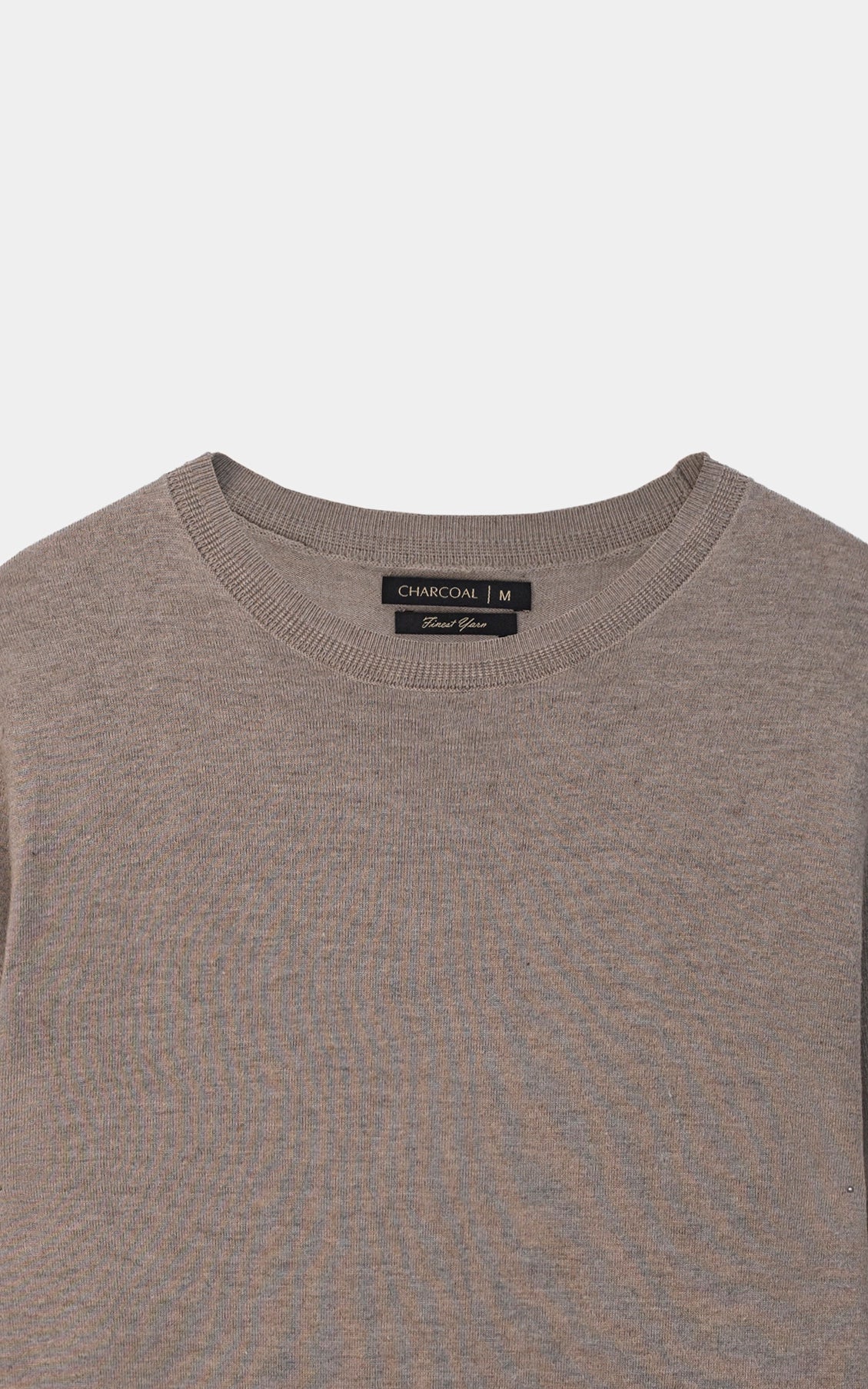 Crew Neck Sweater Khaki - Image 2