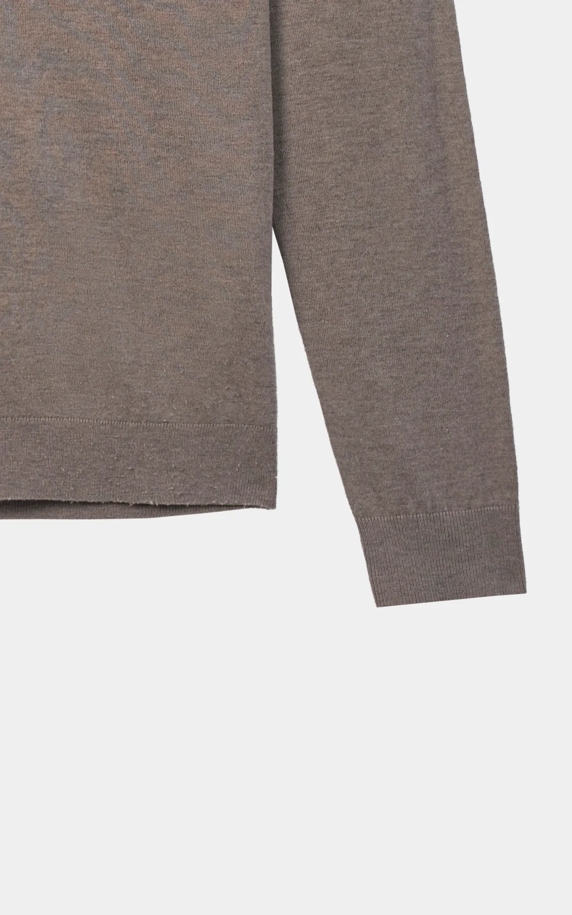 Crew Neck Sweater Khaki - Image 3